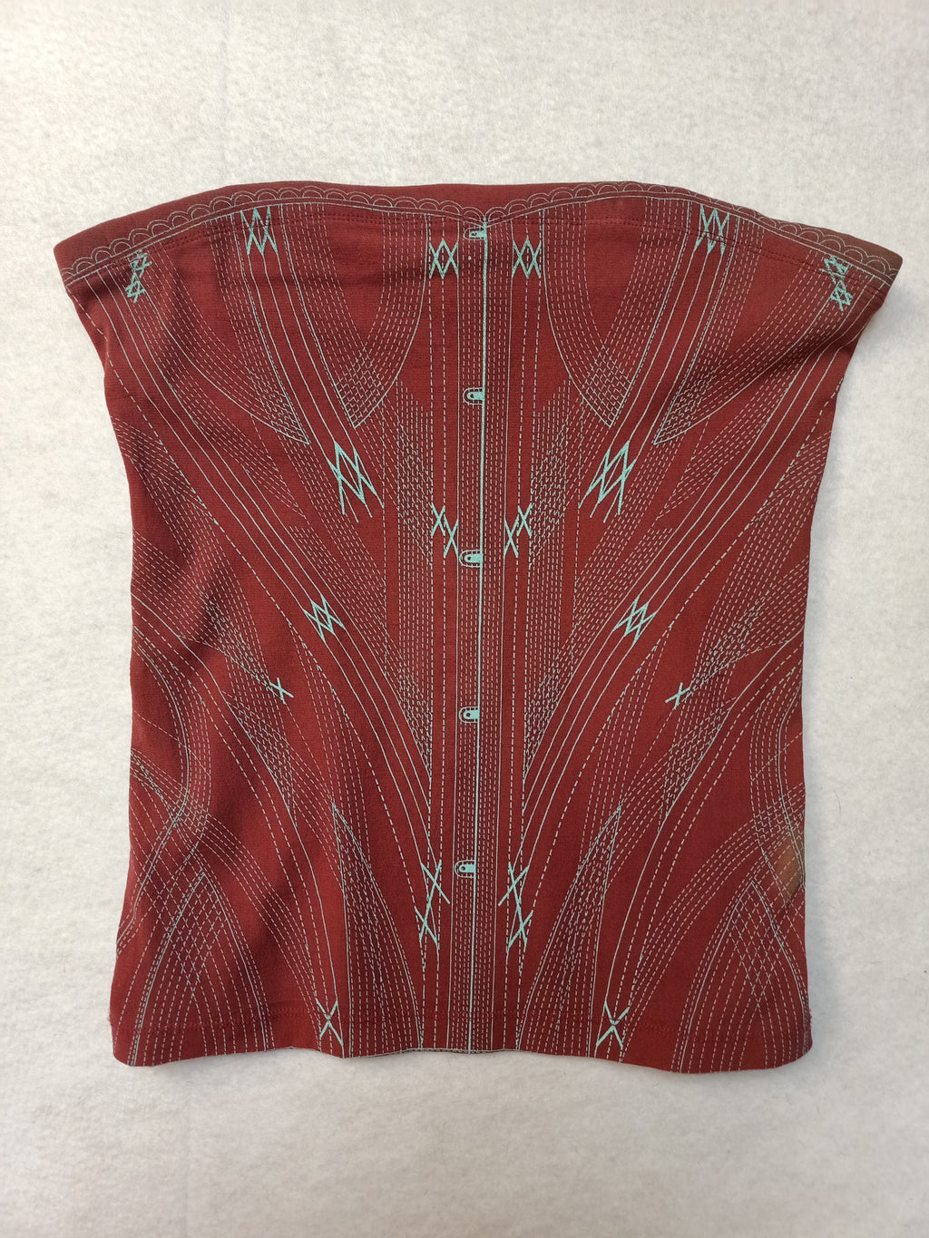 Corset Print Knit Shirt