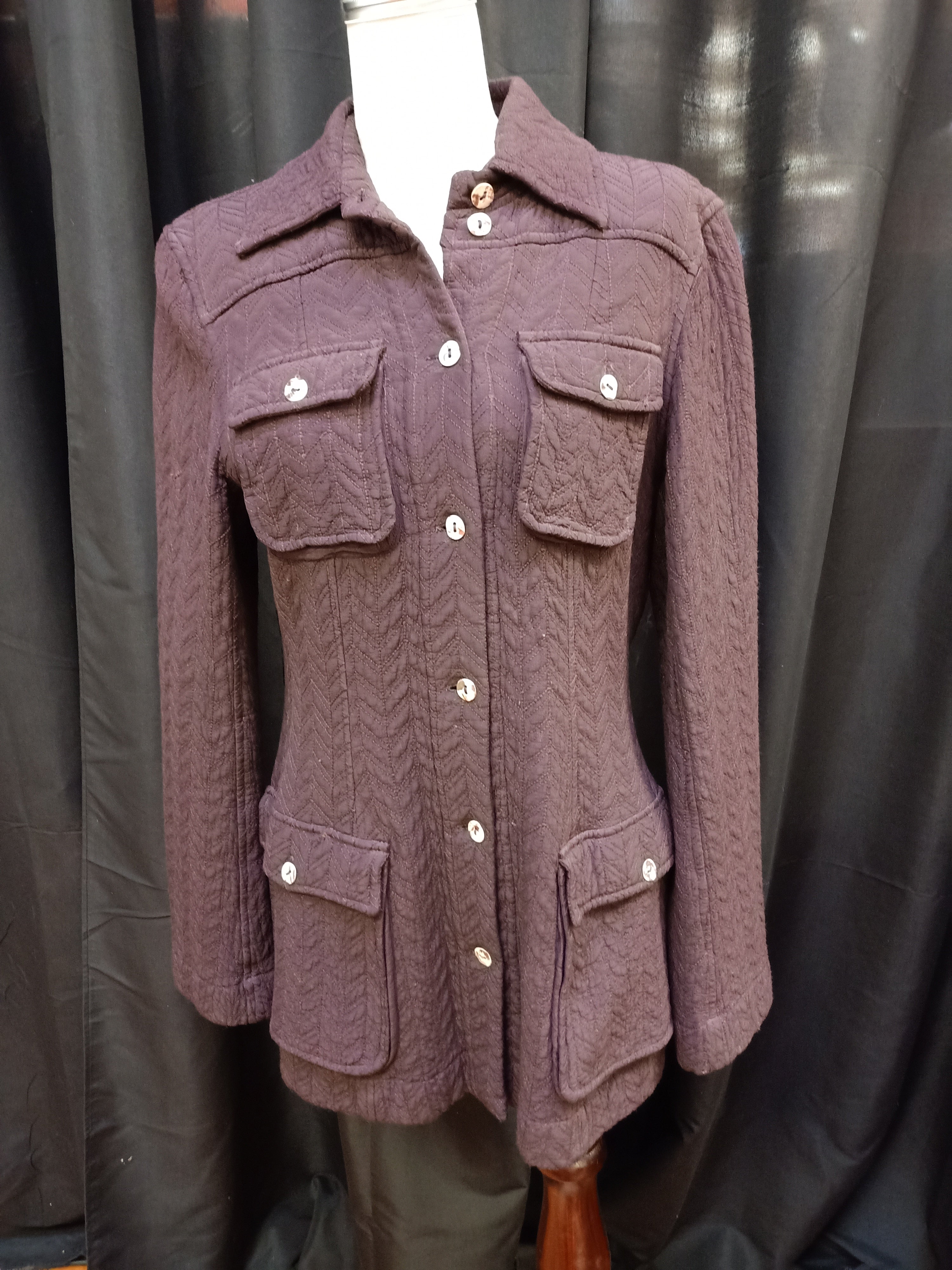 Quilted Purple Jacket