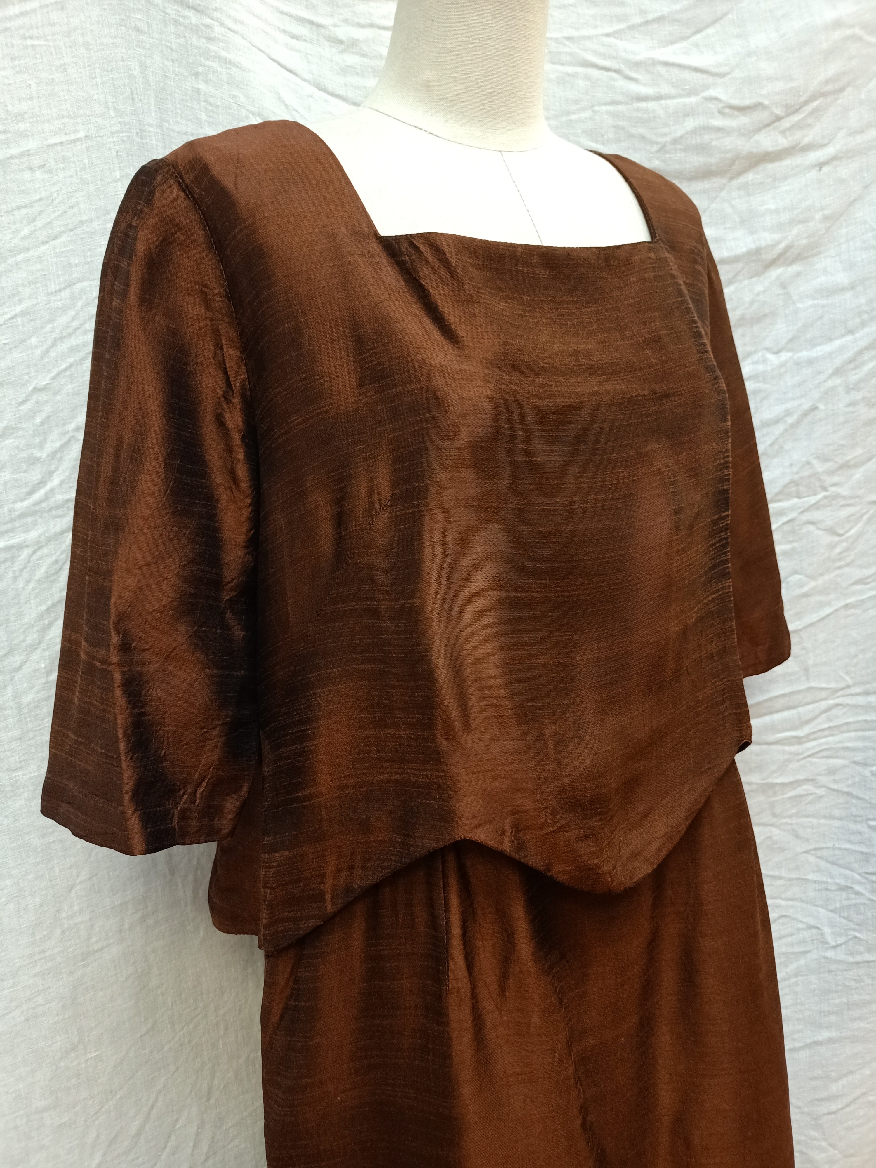 Vintage Brown Maxi Dress