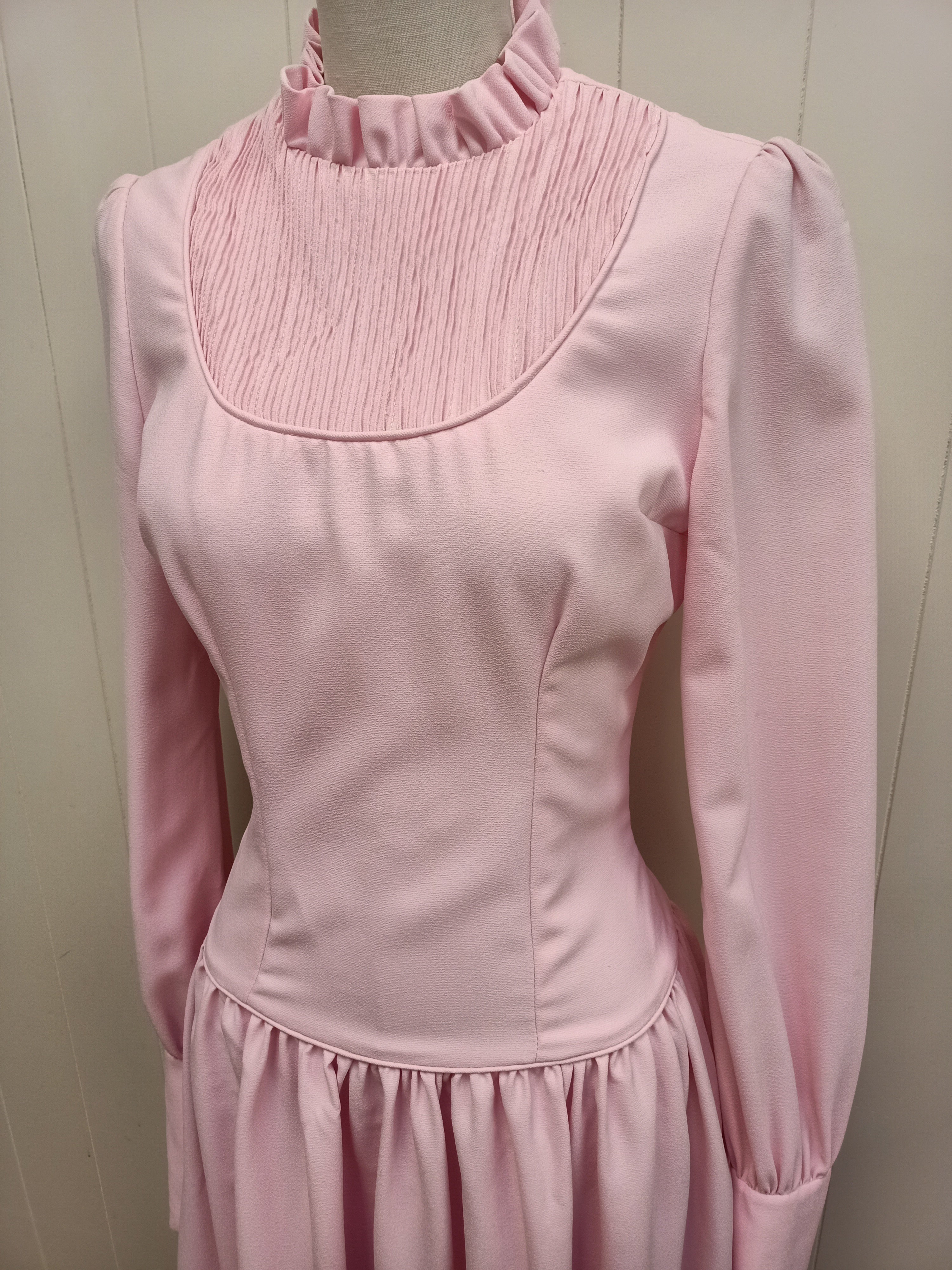 Vintage Prairie Pink Maxi Dress