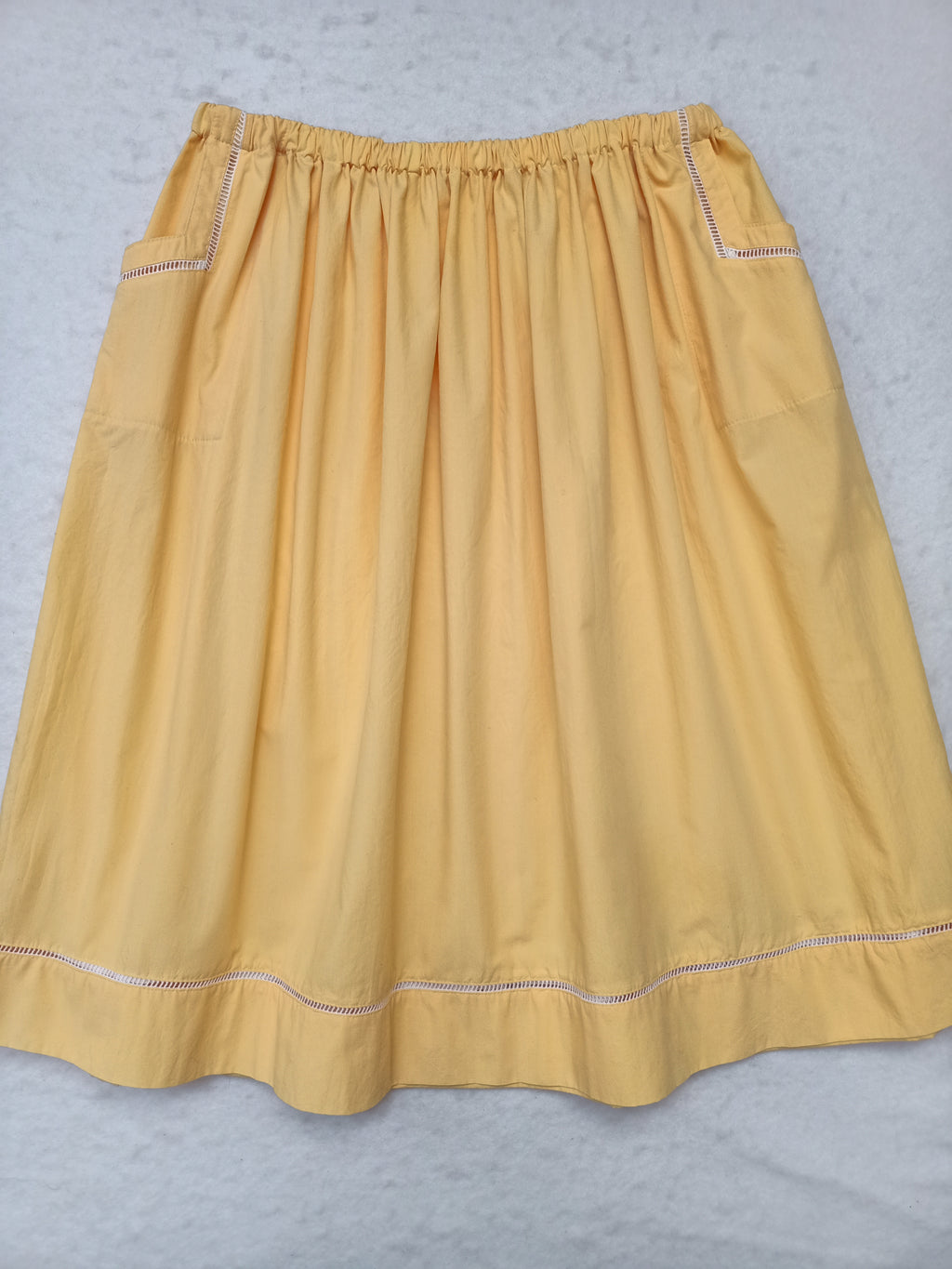 Vintage Yellow Lattice Skirt