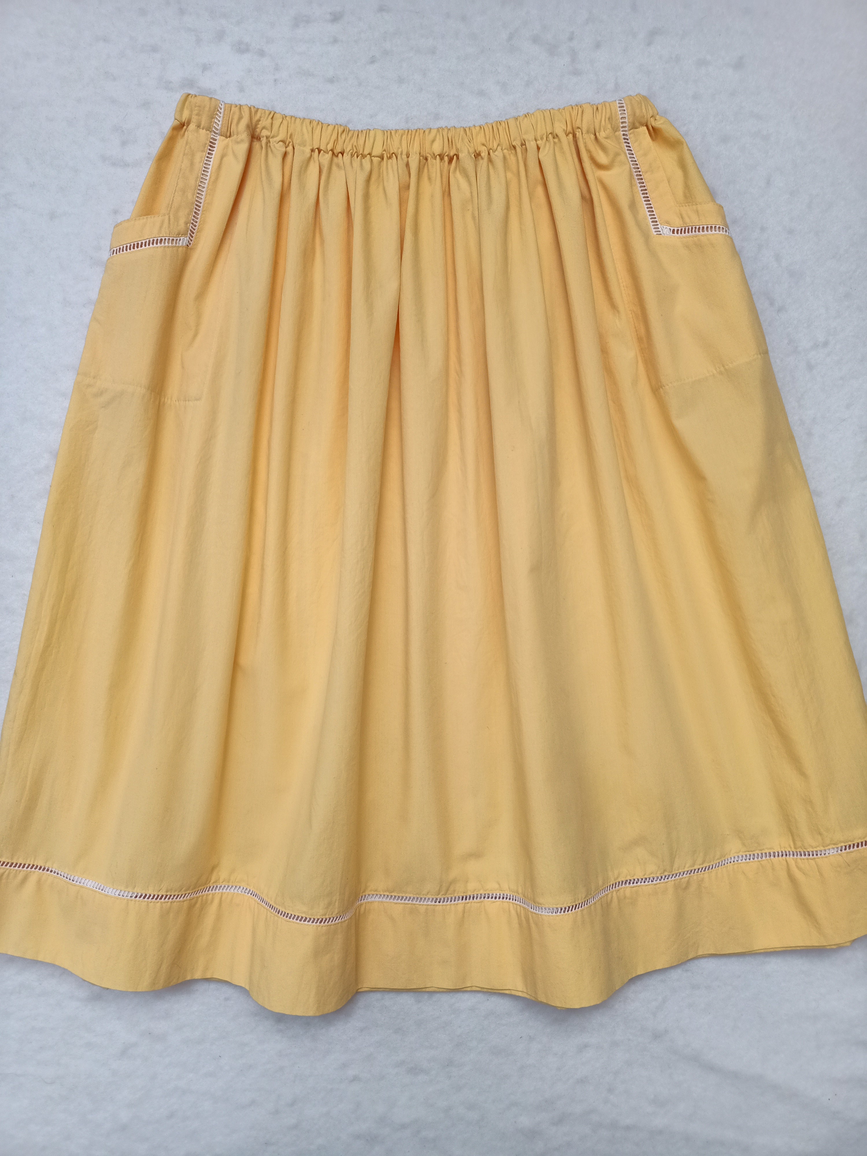 Vintage Yellow Lattice Skirt