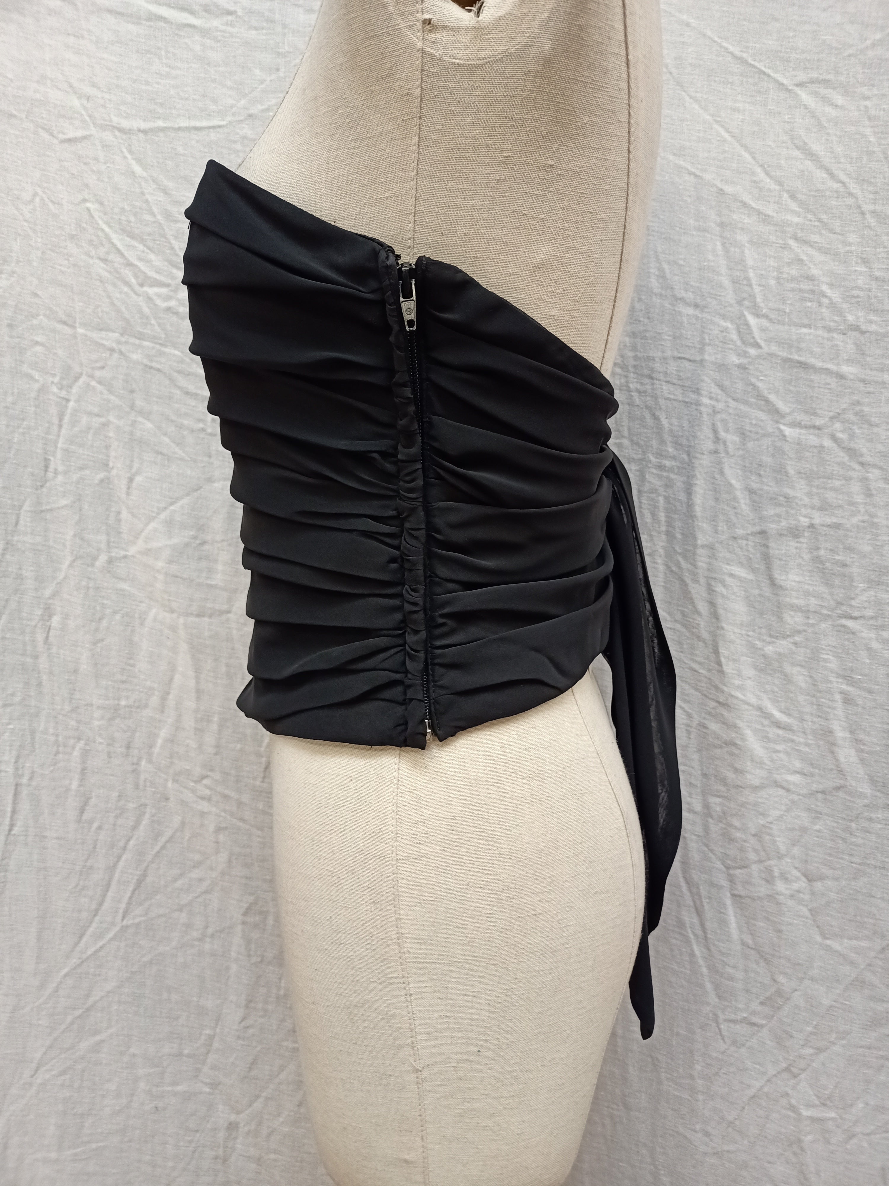 Mr K Strapless Chiffon Shirt