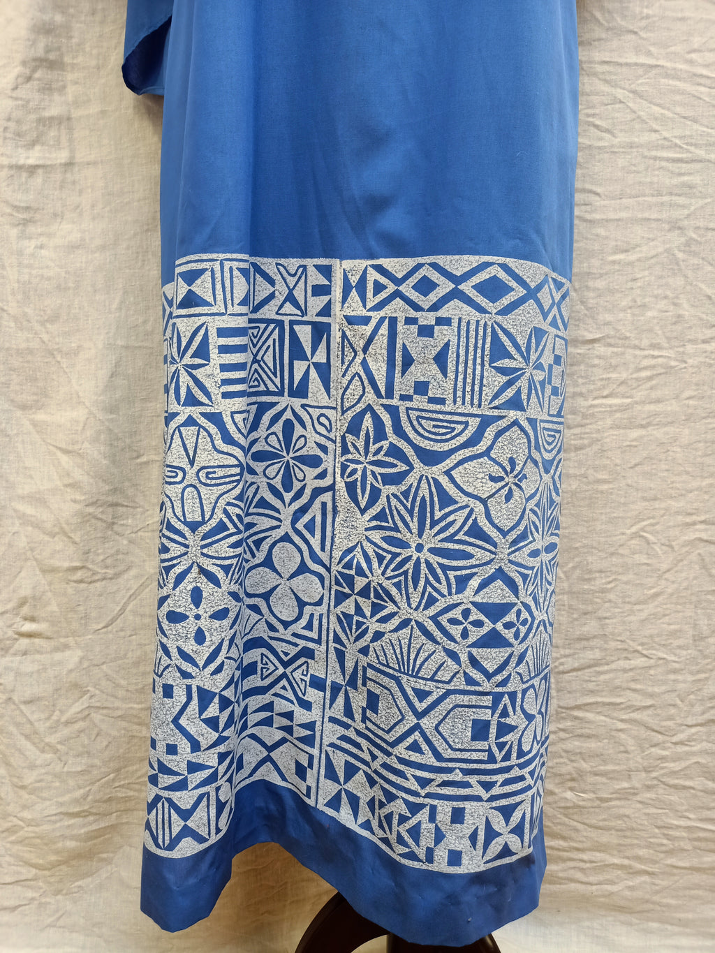 Retro Blue Floral Dress