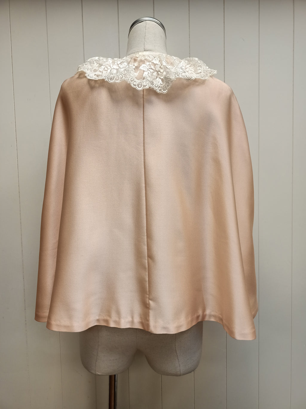 Vintage Peach Lace Cape