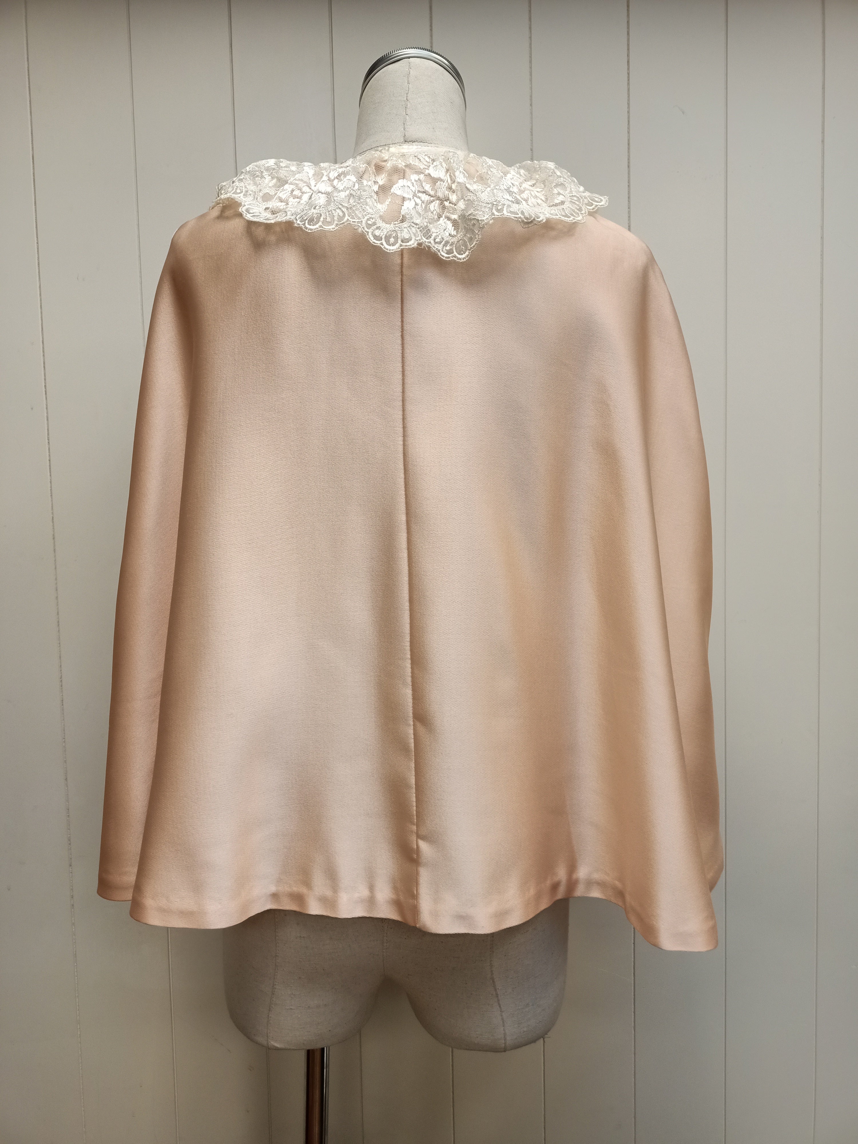 Vintage Peach Lace Cape