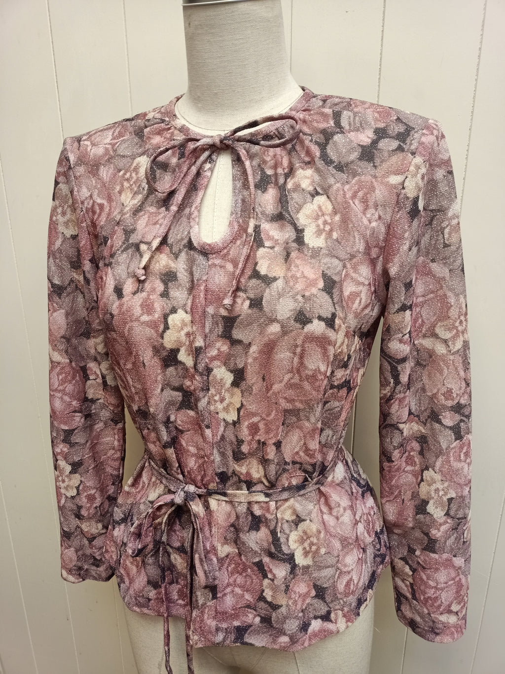 Vintage Sarah Leigh Floral Sparkle Co-Ord Set