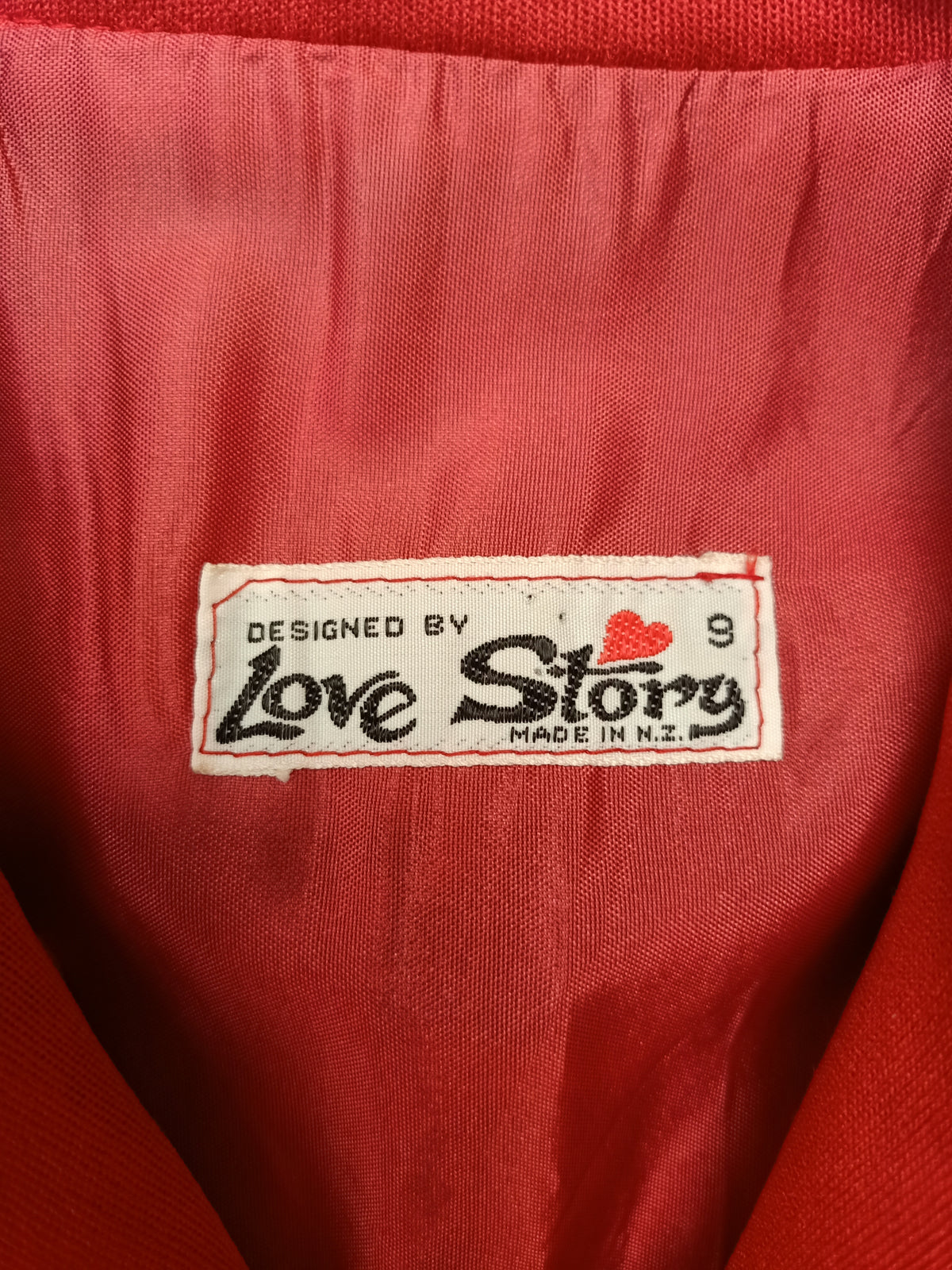 Vintage Love Story Red Dress