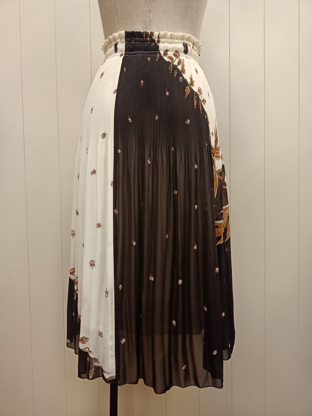 Vintage Plissé Flower Skirt