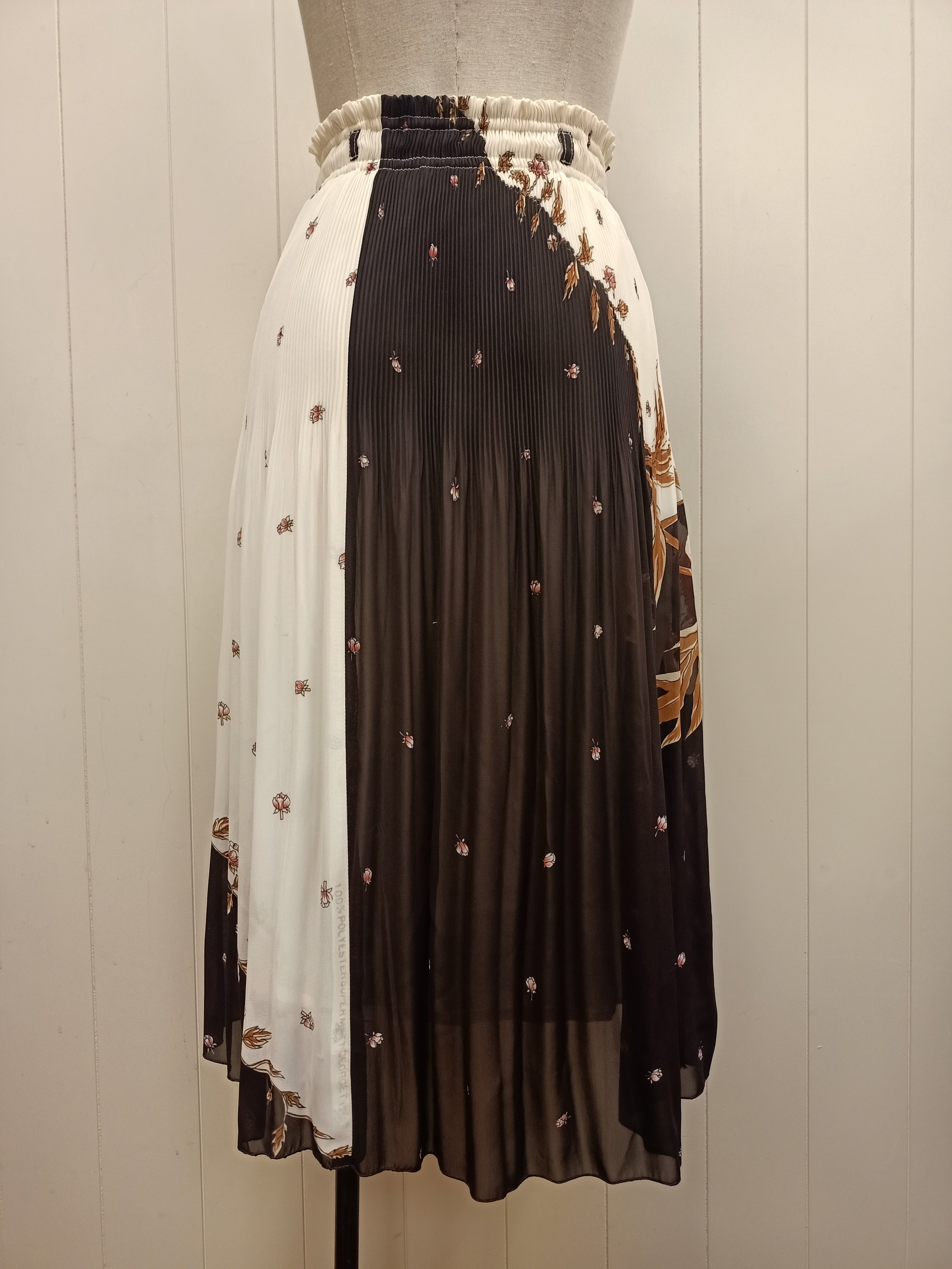 Vintage Plissé Flower Skirt