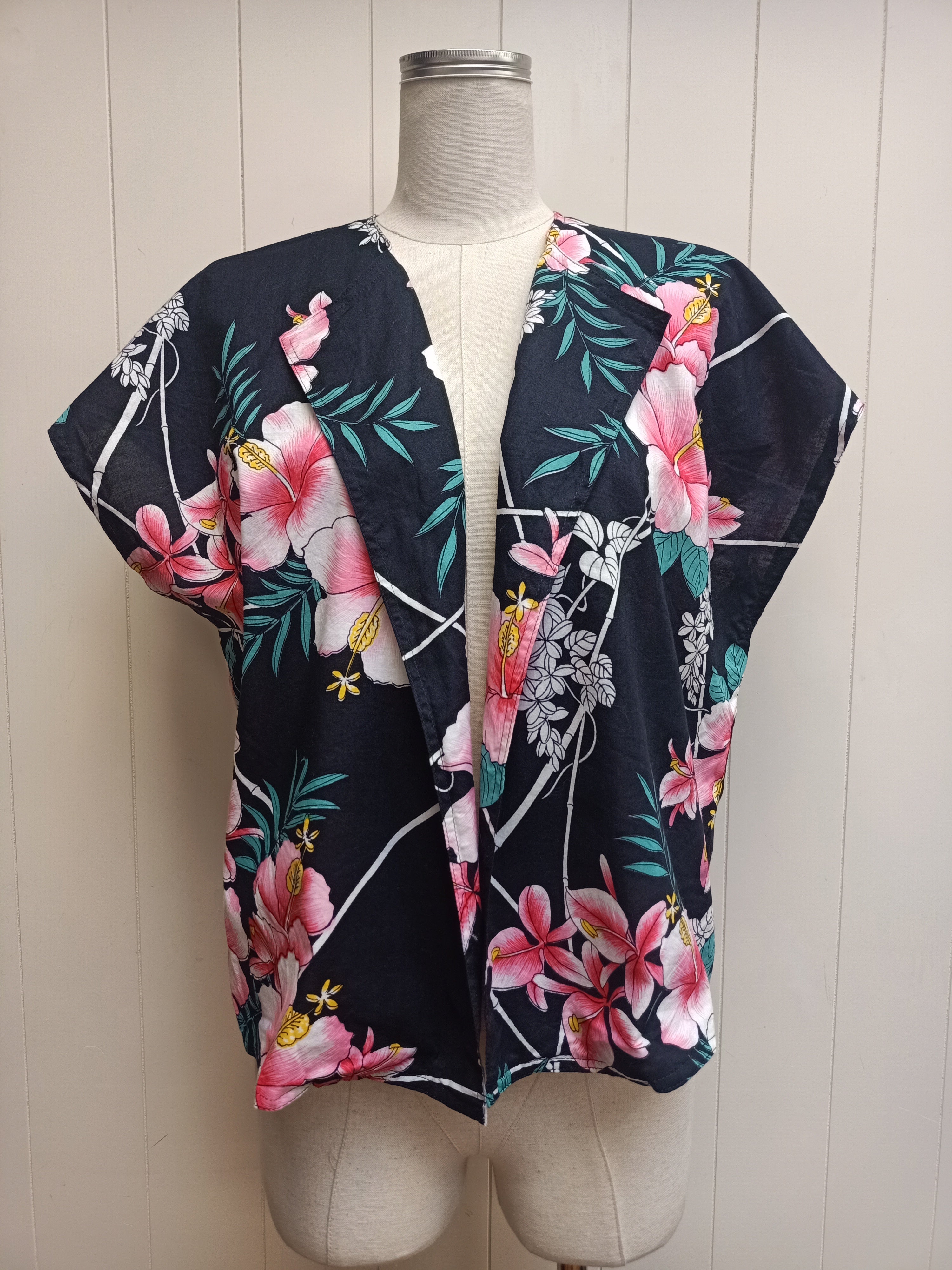 Vintage Hibiscus Overshirt