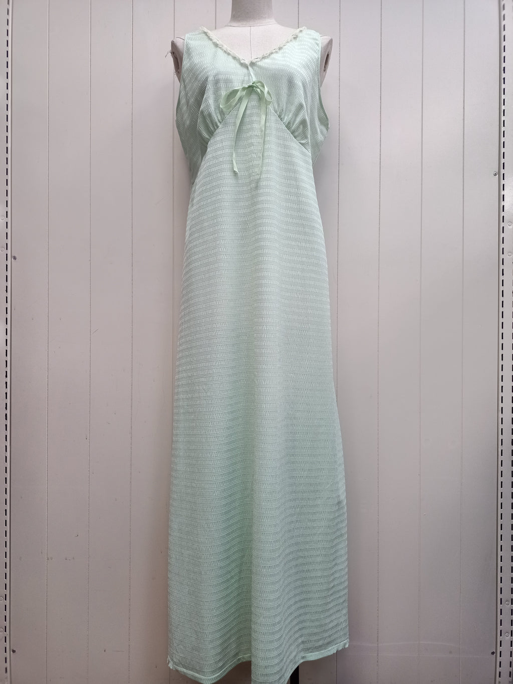 Vintage Mint Textured Stripe Nightie