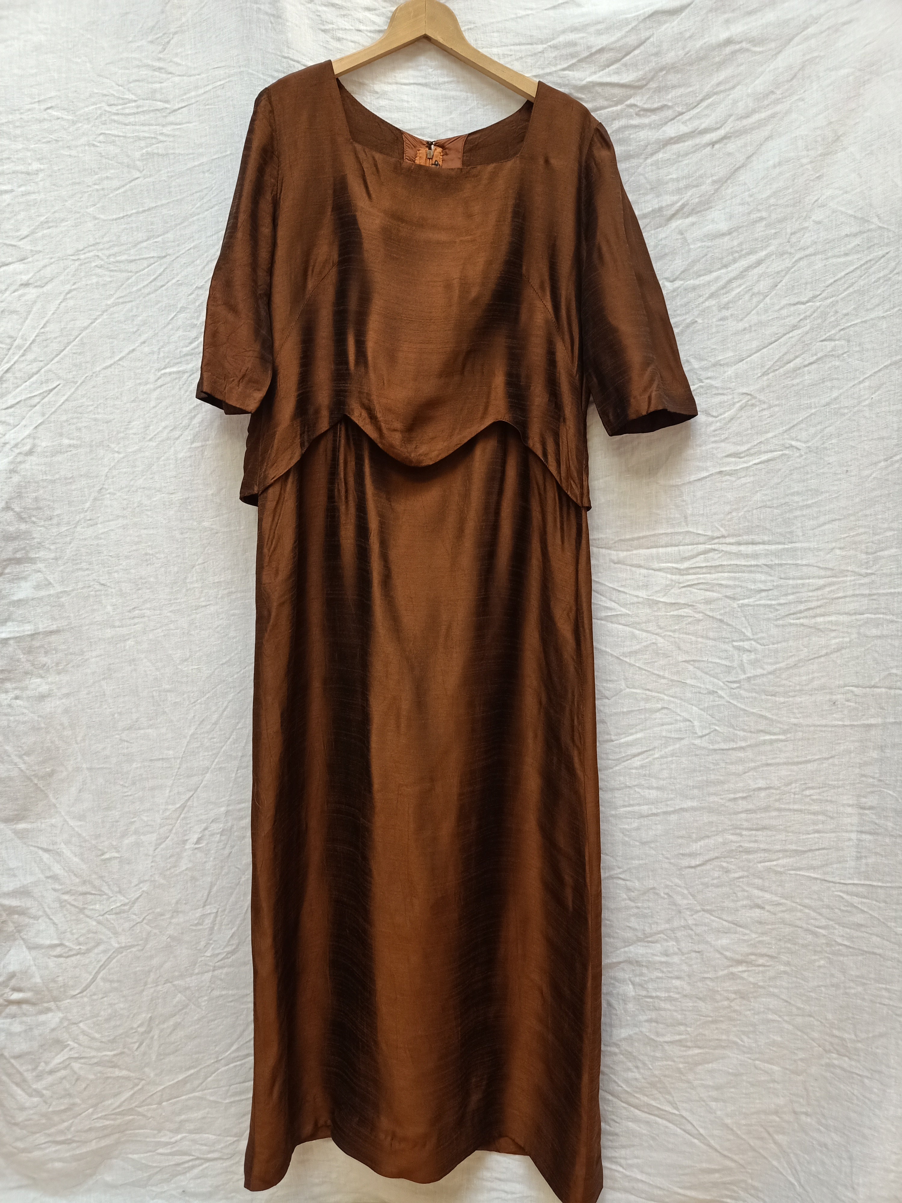 Vintage Brown Maxi Dress