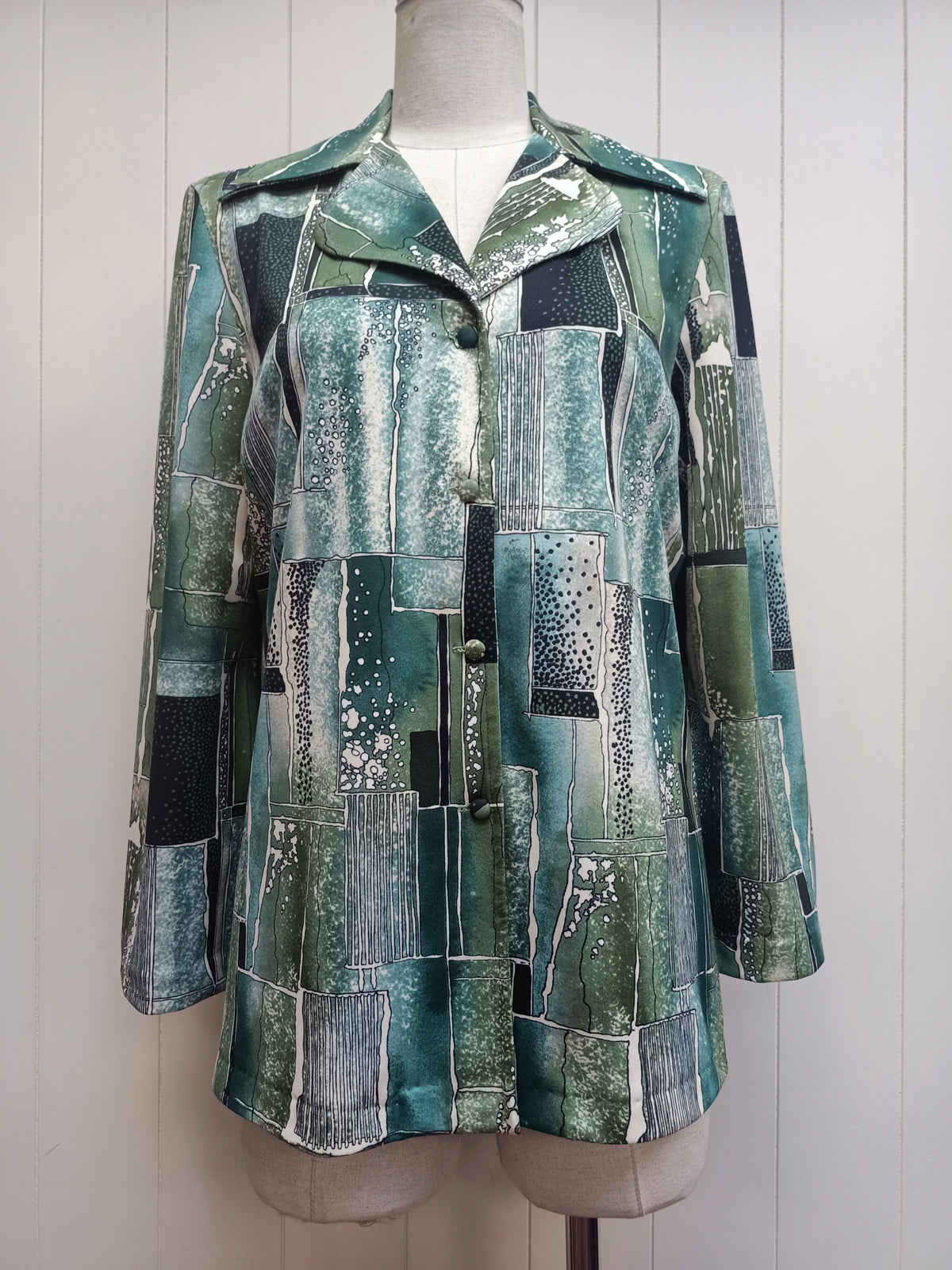 Vintage Lady Lichfield Abstract Rectangle Shirt