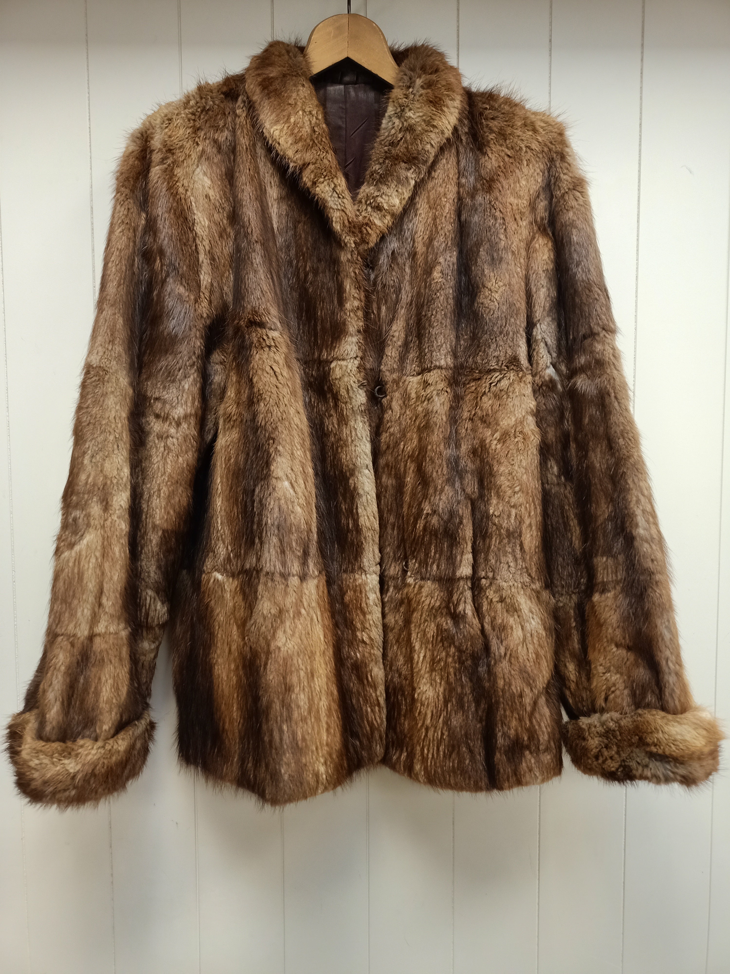 Vintage Brown Fur Jacket