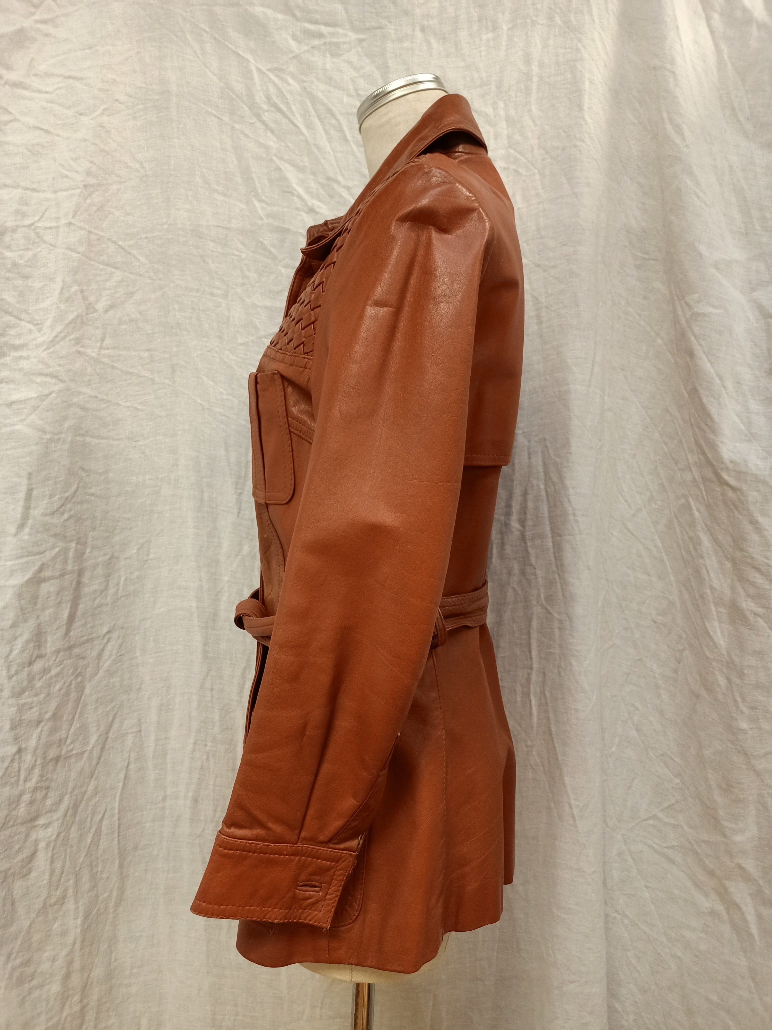 Orange Leather Jacket