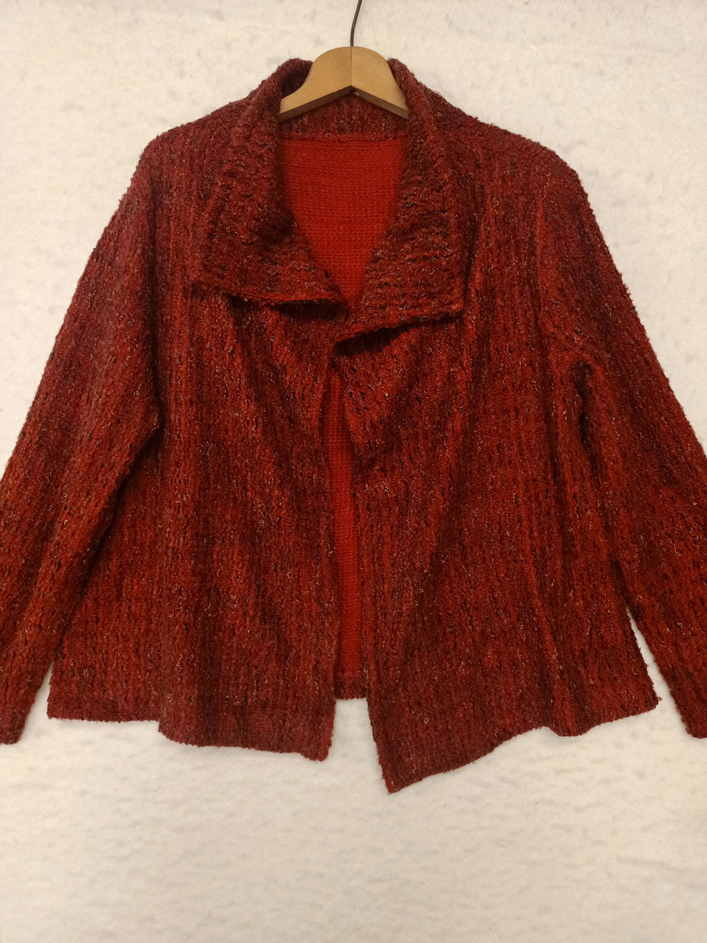 Retro Red Jacquard Jacket