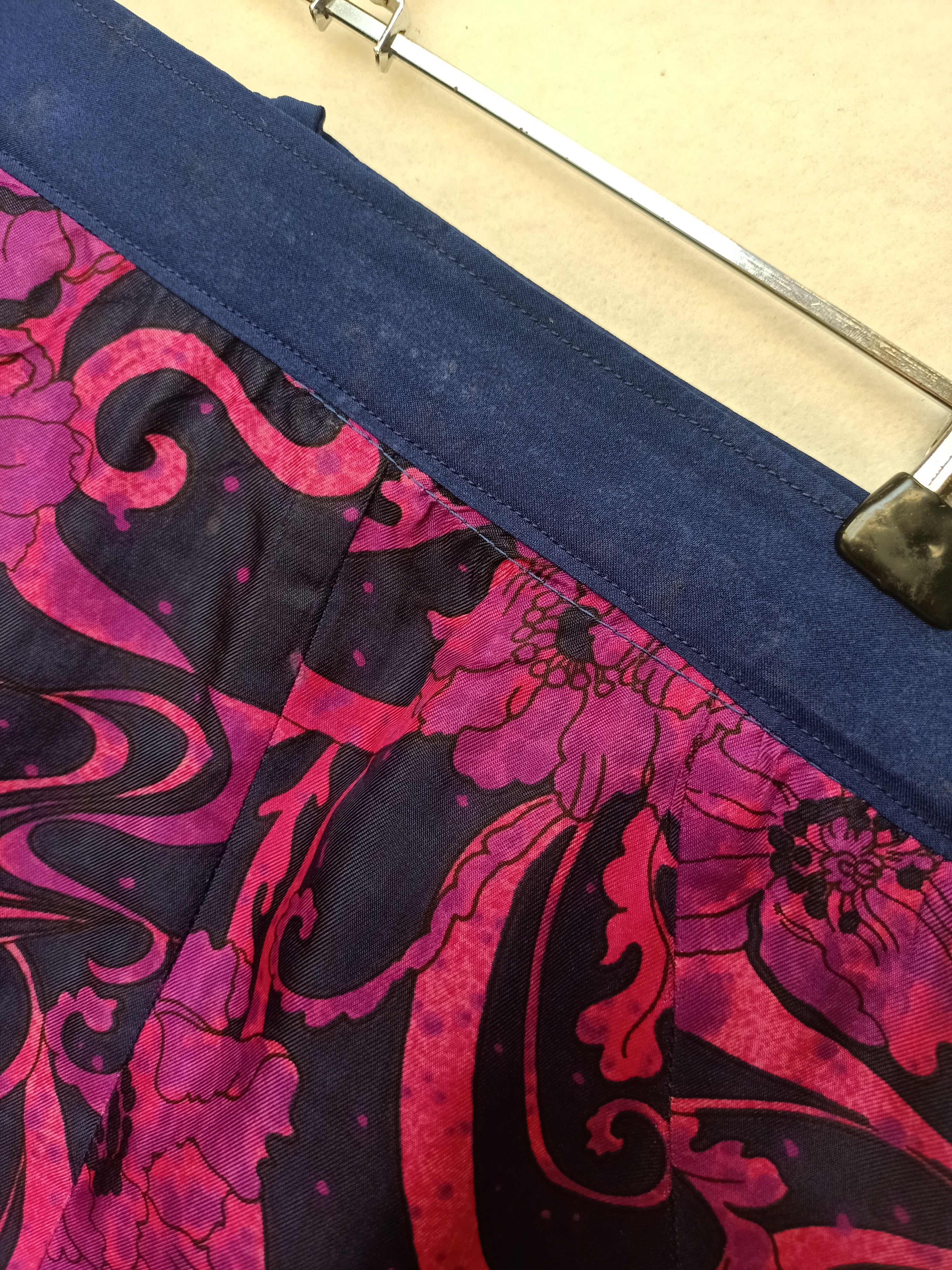 Vintage Navy and Pink Skirt