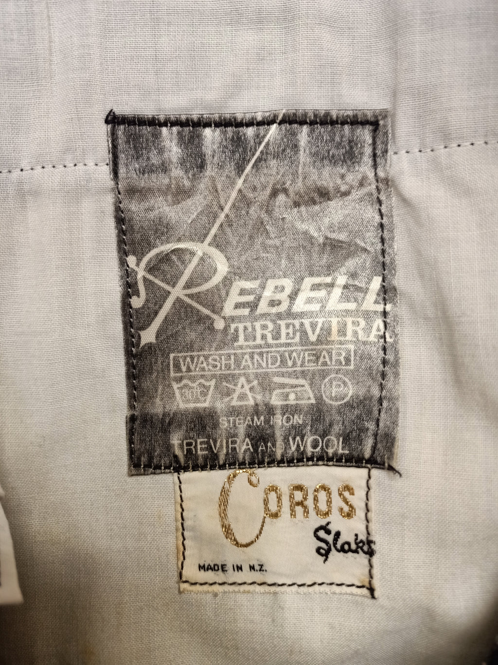 Vintage Mens Rebell Trevira Wool Pants