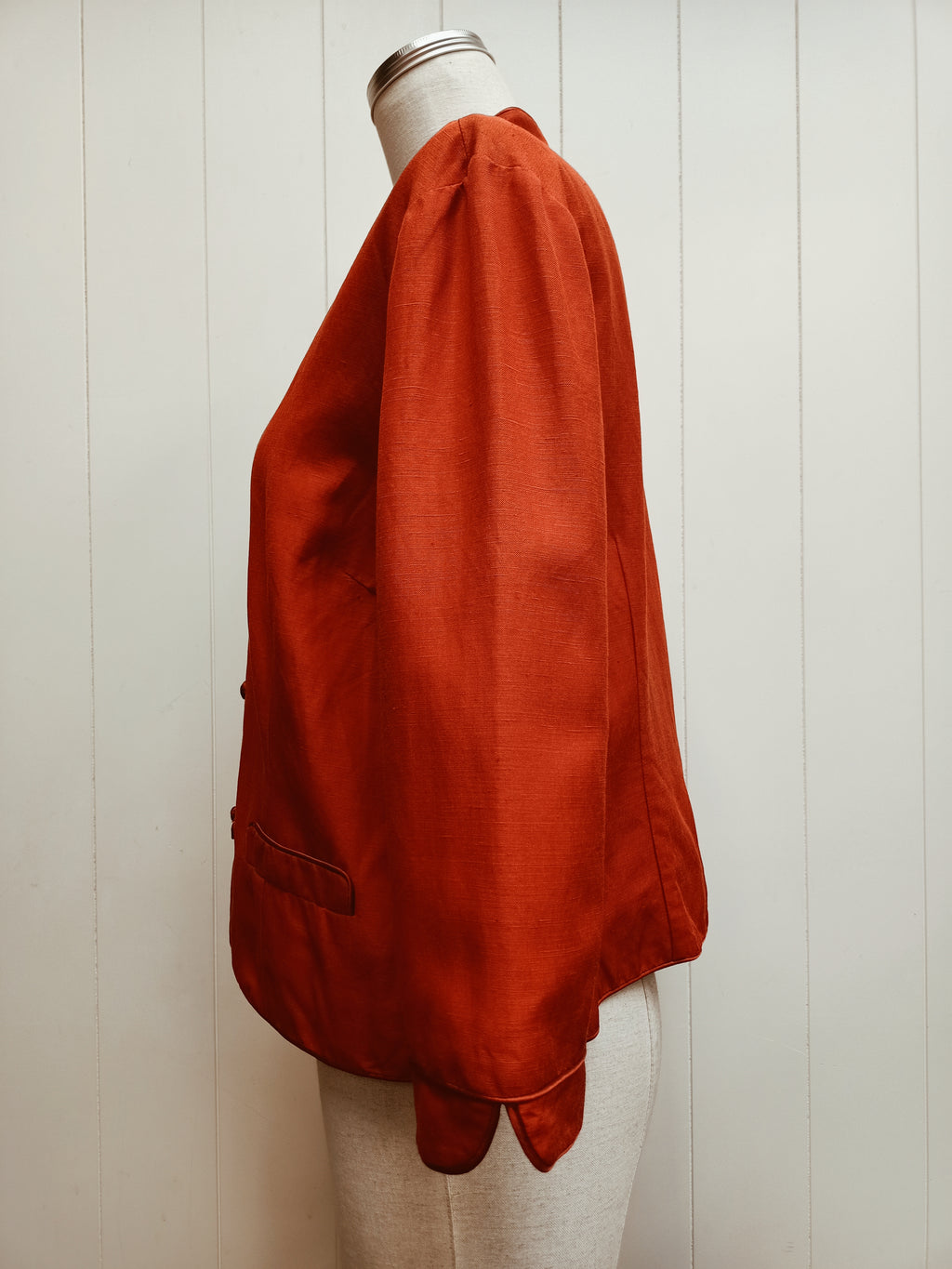 Monsoon Rust Silk Linen Jacket