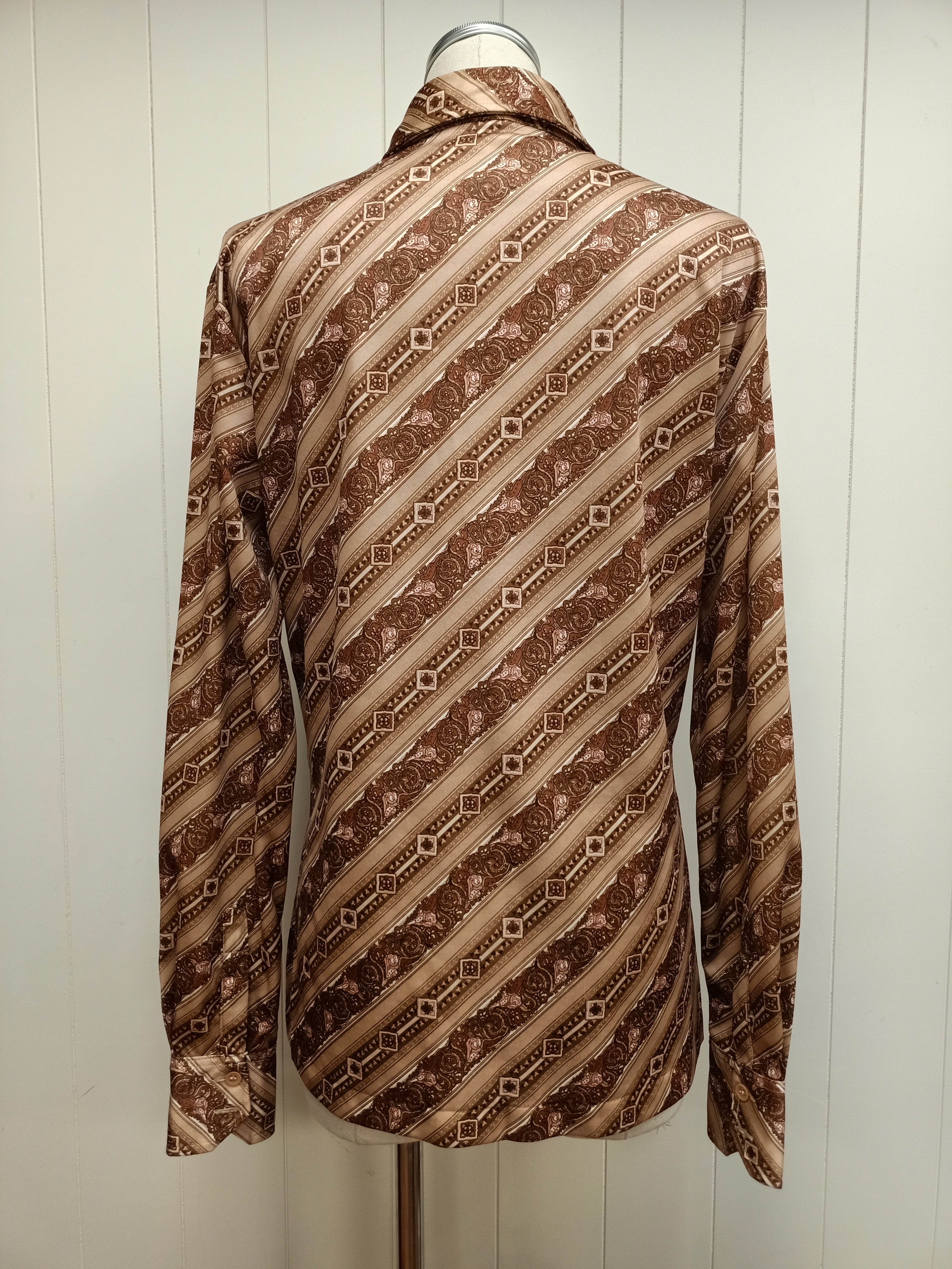 Vintage Medallion Striped Shirt