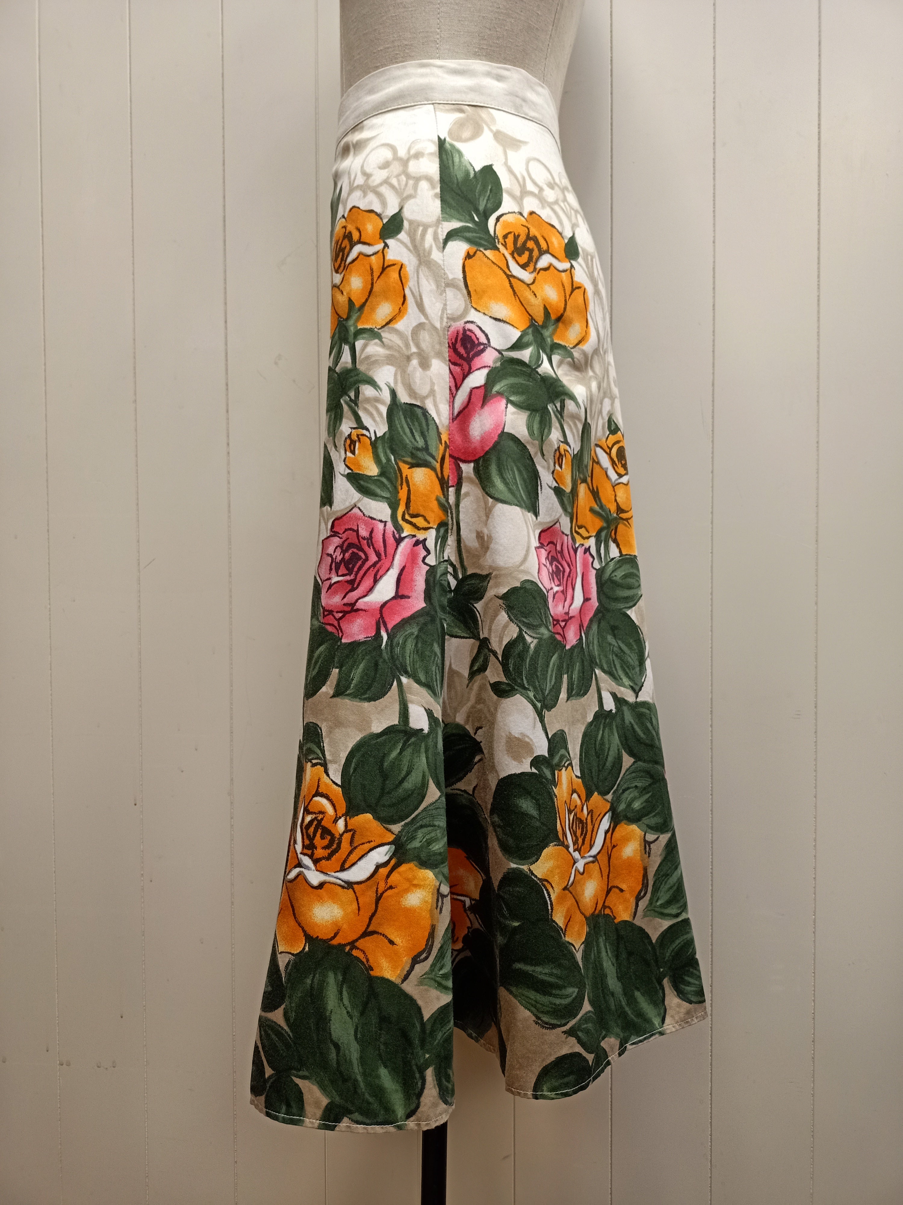 Vintage Rose Border Skirt