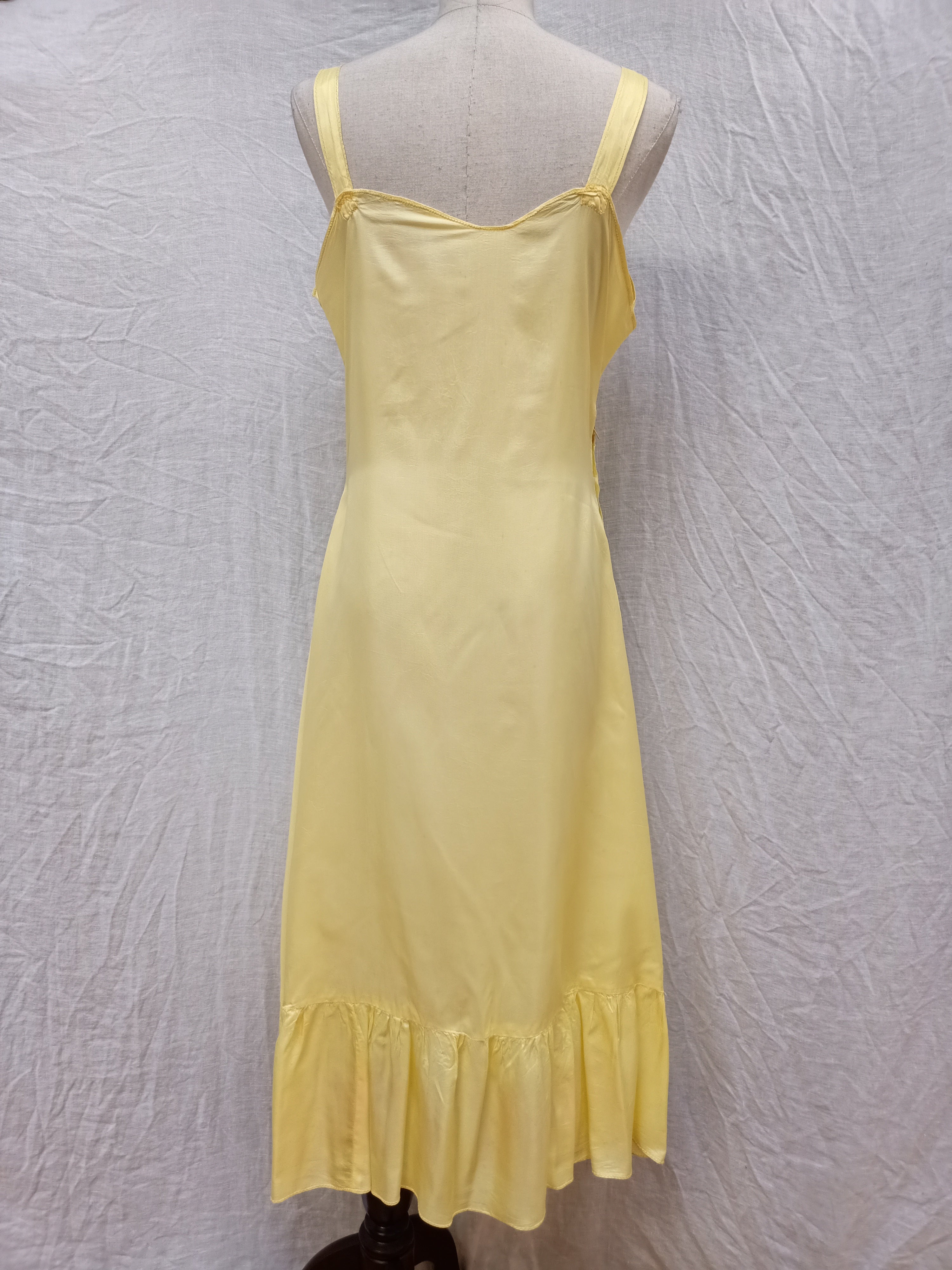 Vintage Yellow Slip Dress