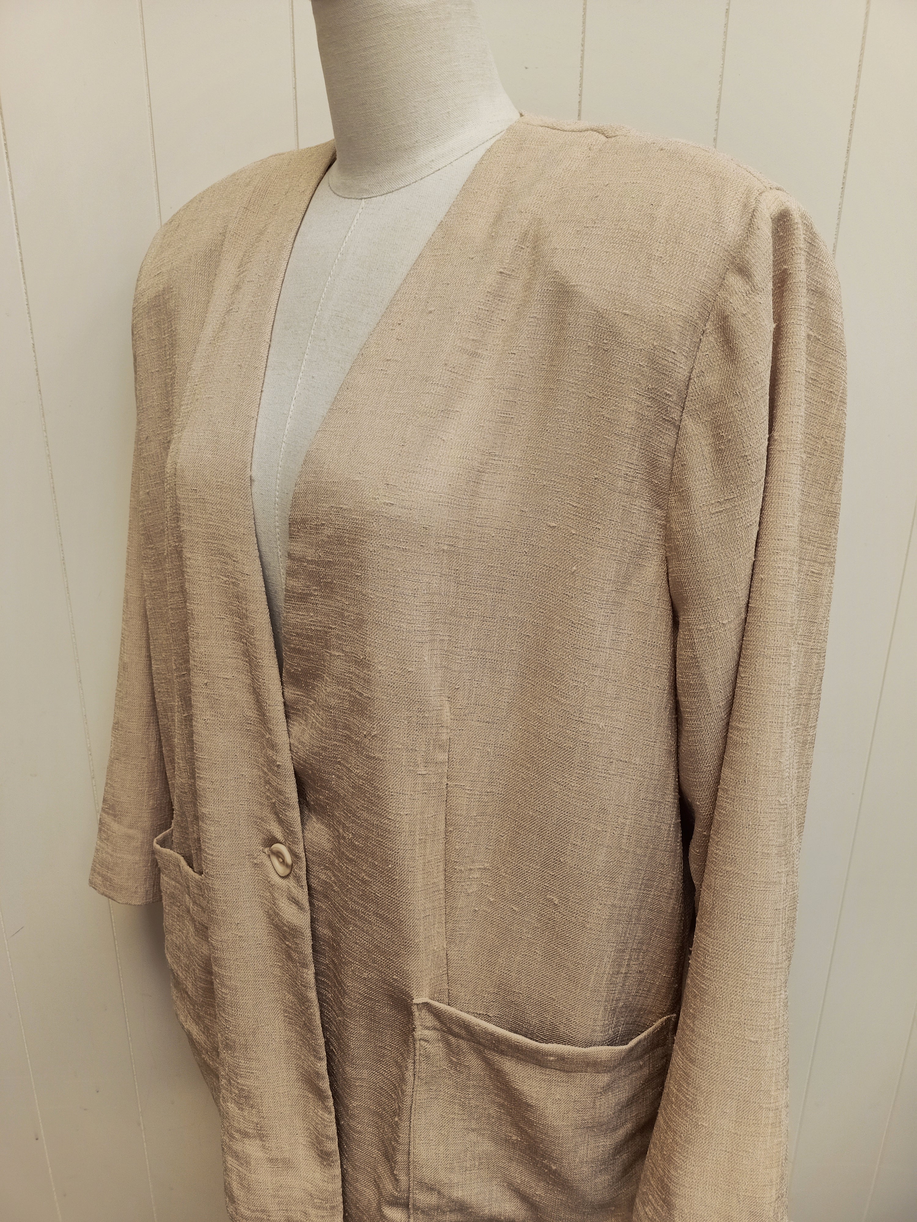 Vintage Sand Slub Blazer