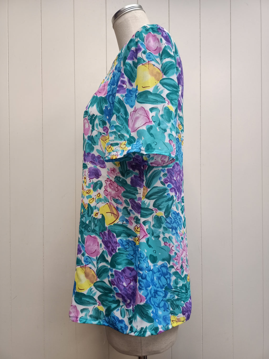 Vintage Paint Stroke Floral Shirt