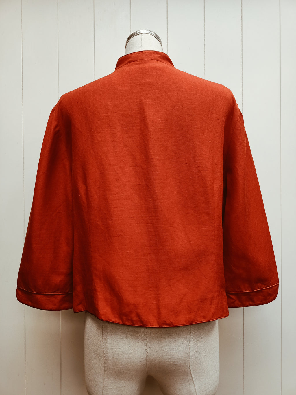 Monsoon Rust Silk Linen Jacket