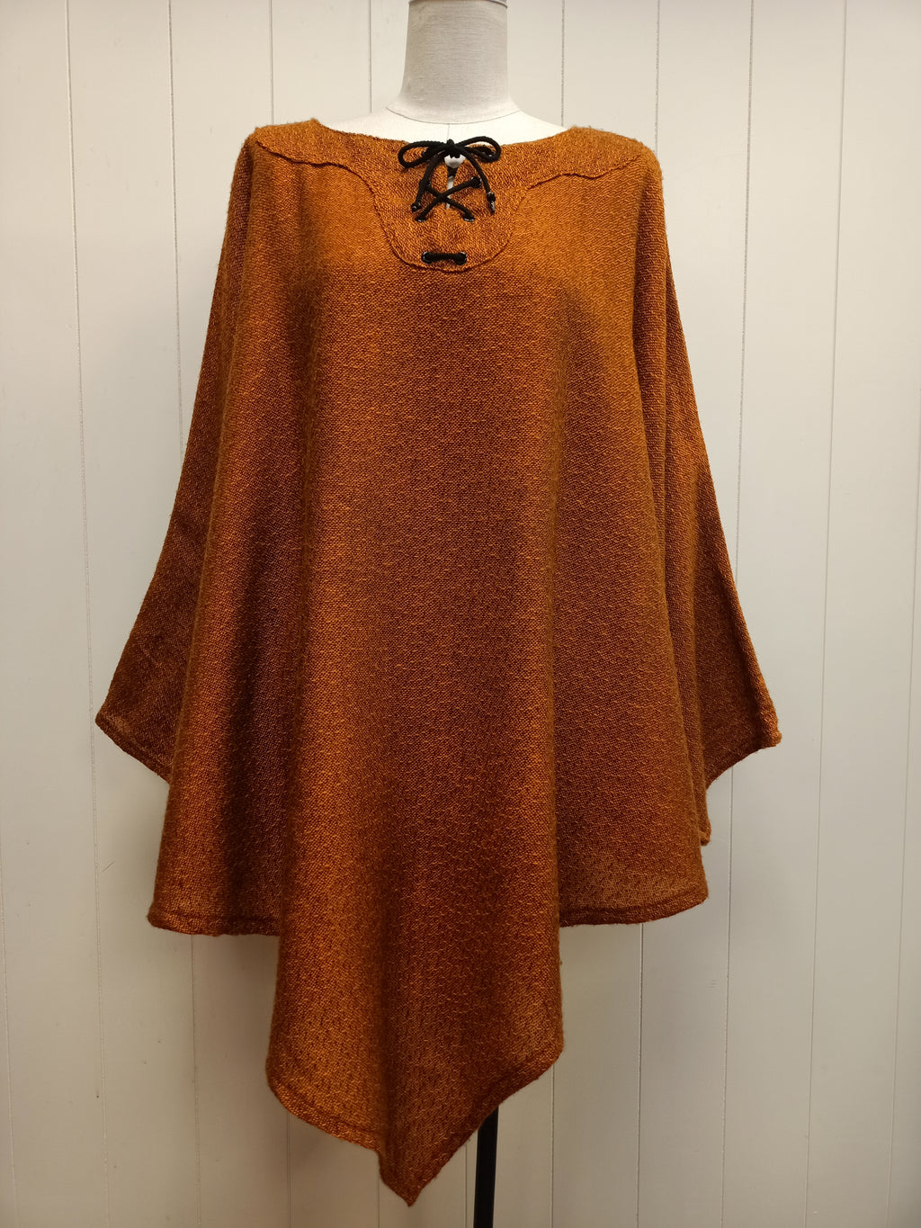 Vintage Orange Poncho