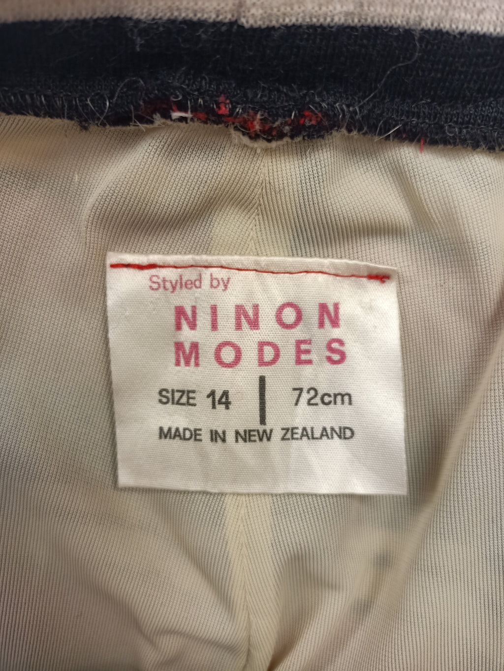 Vintage Ninon Modes Striped Skirt