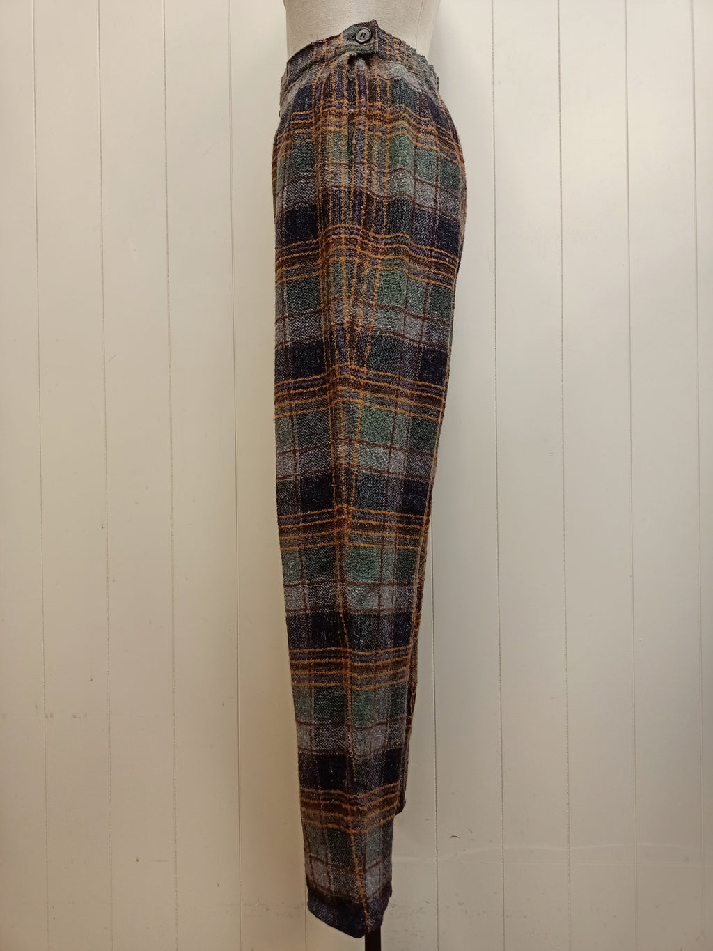 Vintage Winter Plaid Pants