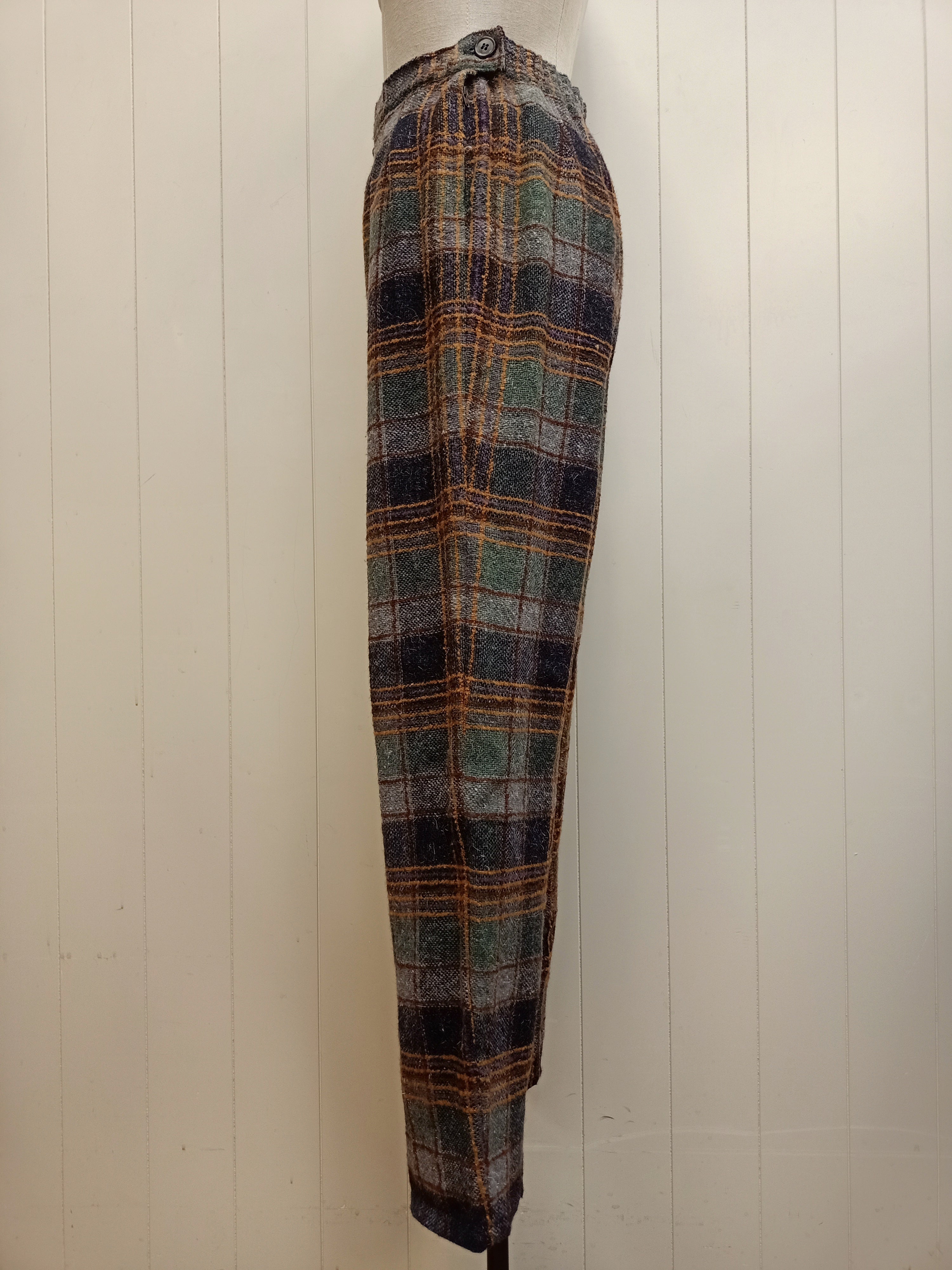 Vintage Winter Plaid Pants