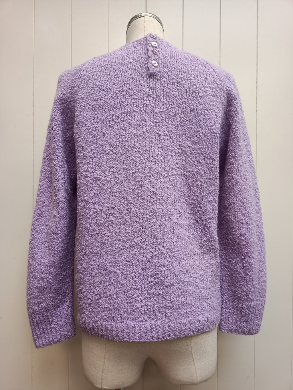 Vintage Purple Boucle Sweater