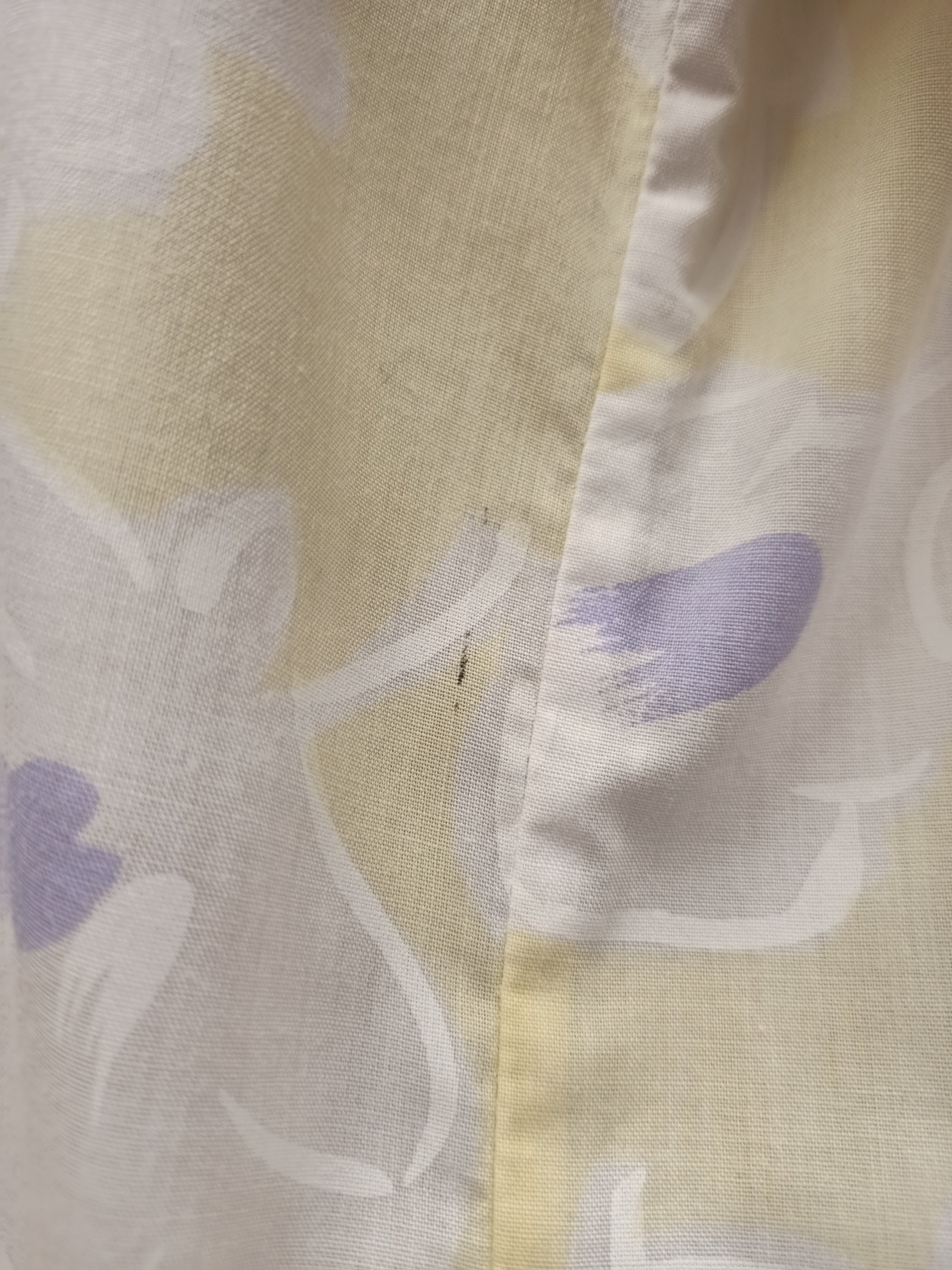 Vintage Yellow Abstract Floral Shirt