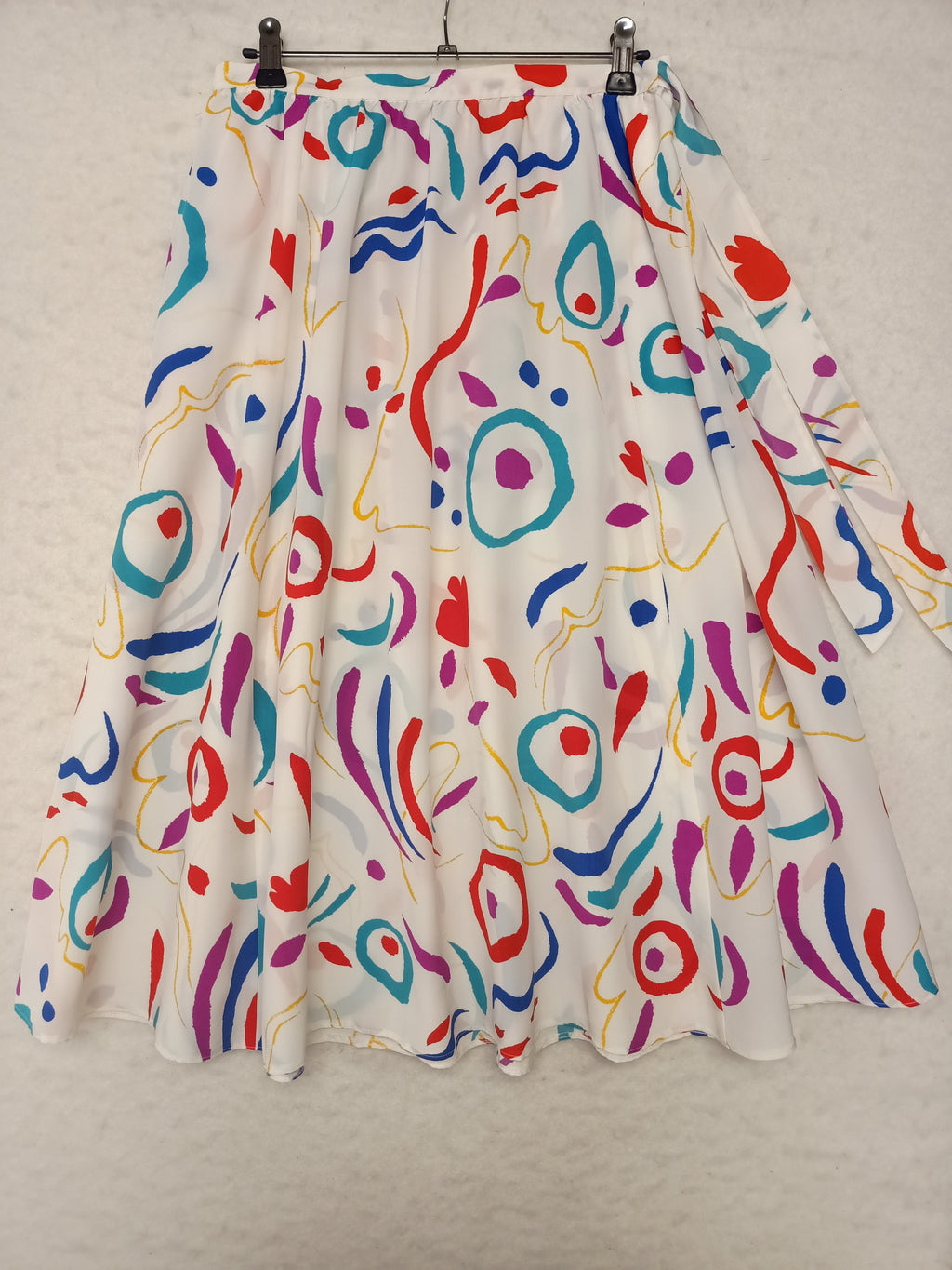 Vintage Abstract Squiggles Skirt