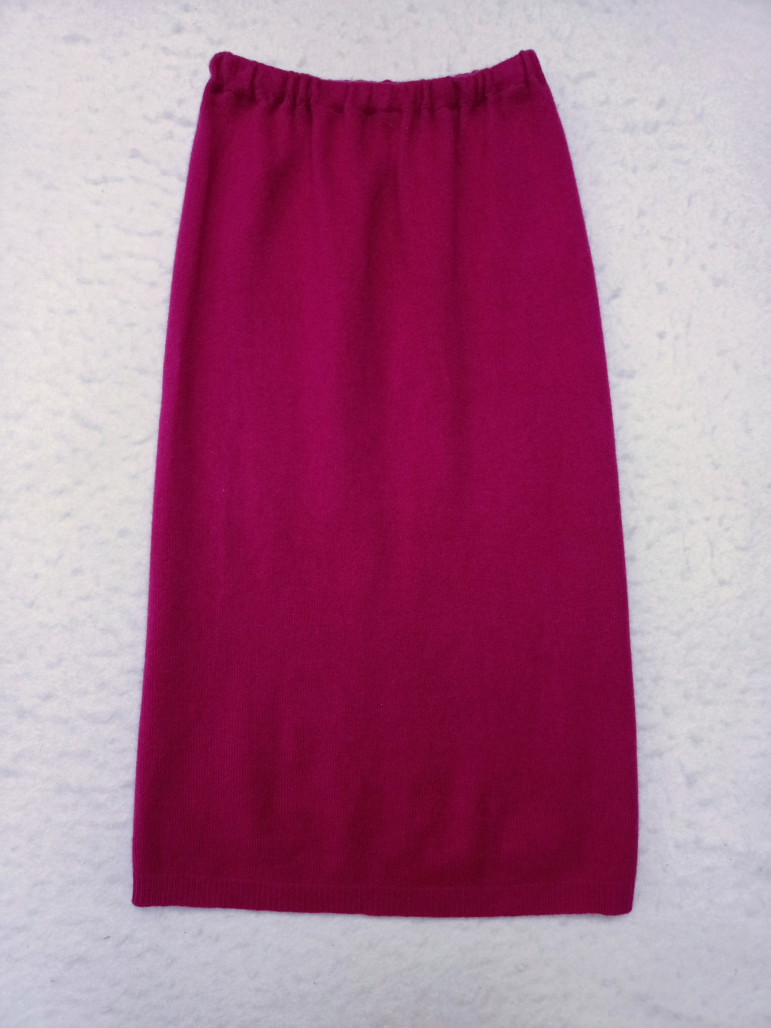 Vintage Fuchsia Knit Skirt