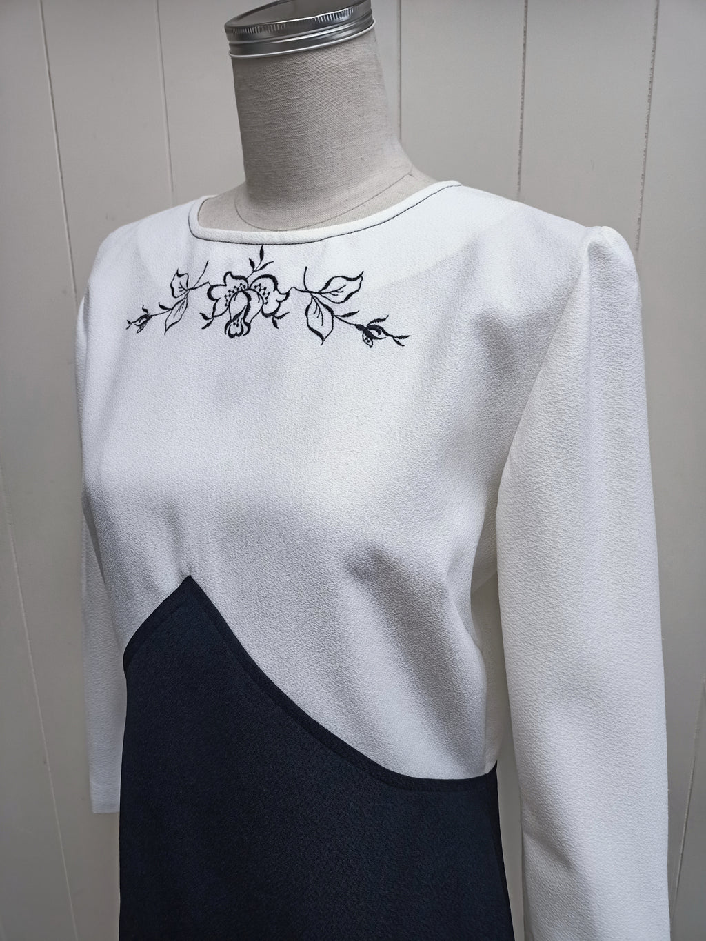 Vintage A Courier Style Shift Mini Dress