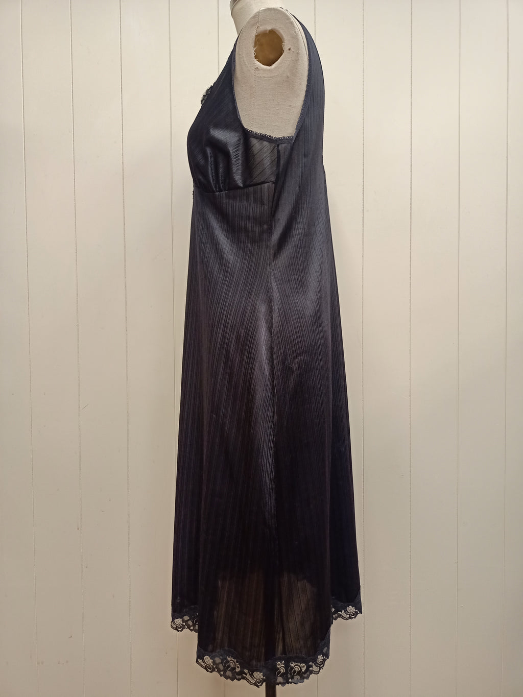 Vintage Formfit Striped Black Nightie