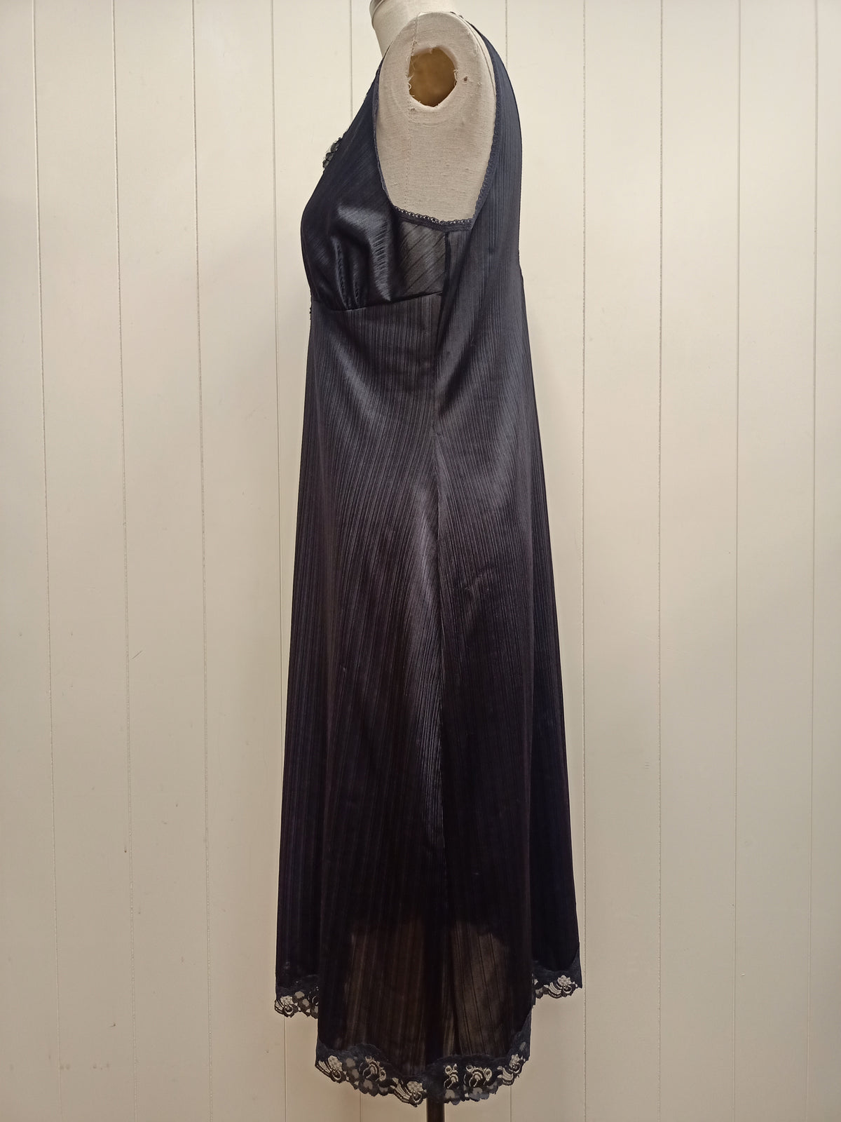 Vintage Formfit Striped Black Nightie