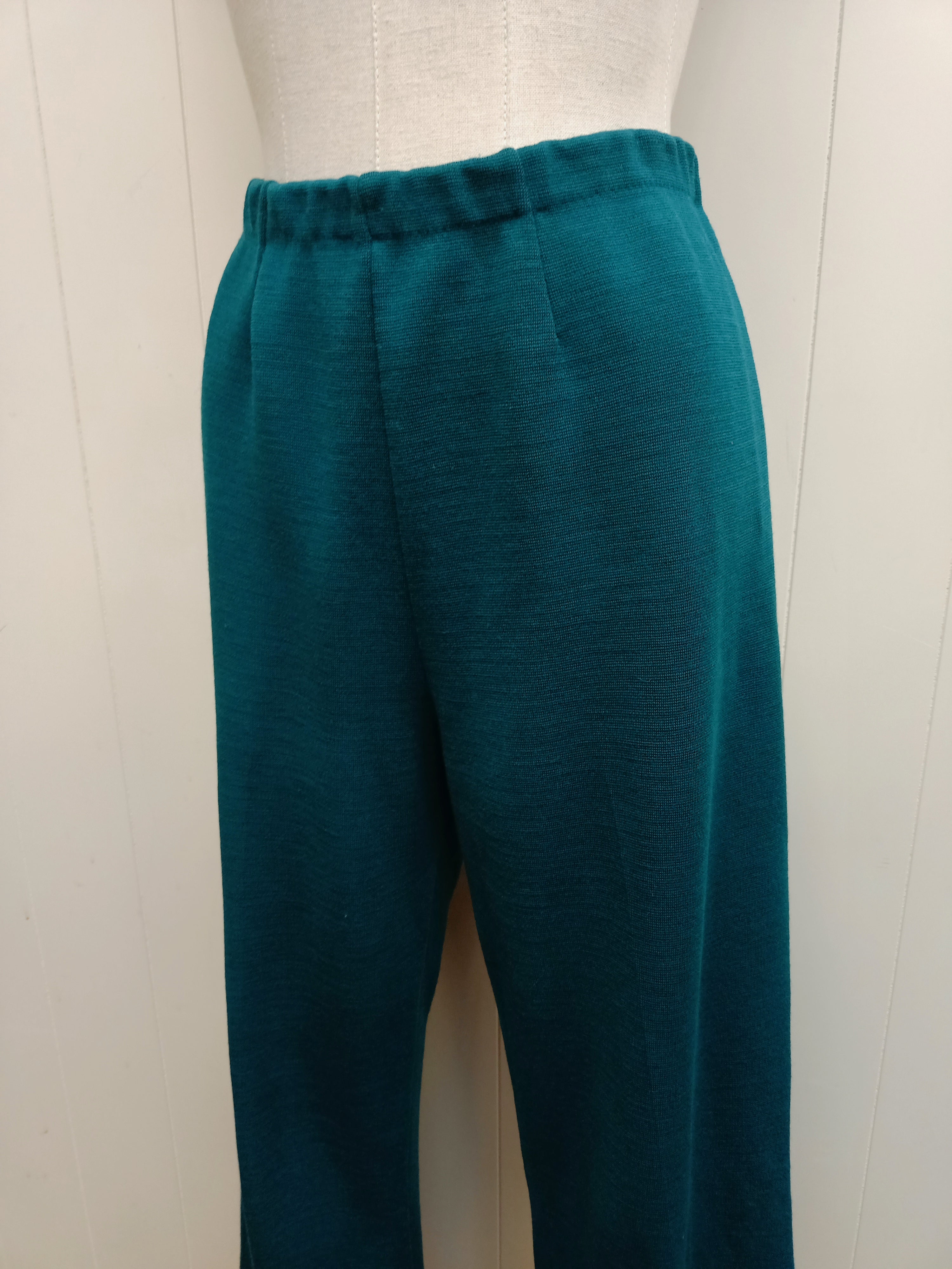Vintage Teal Stretch Pants