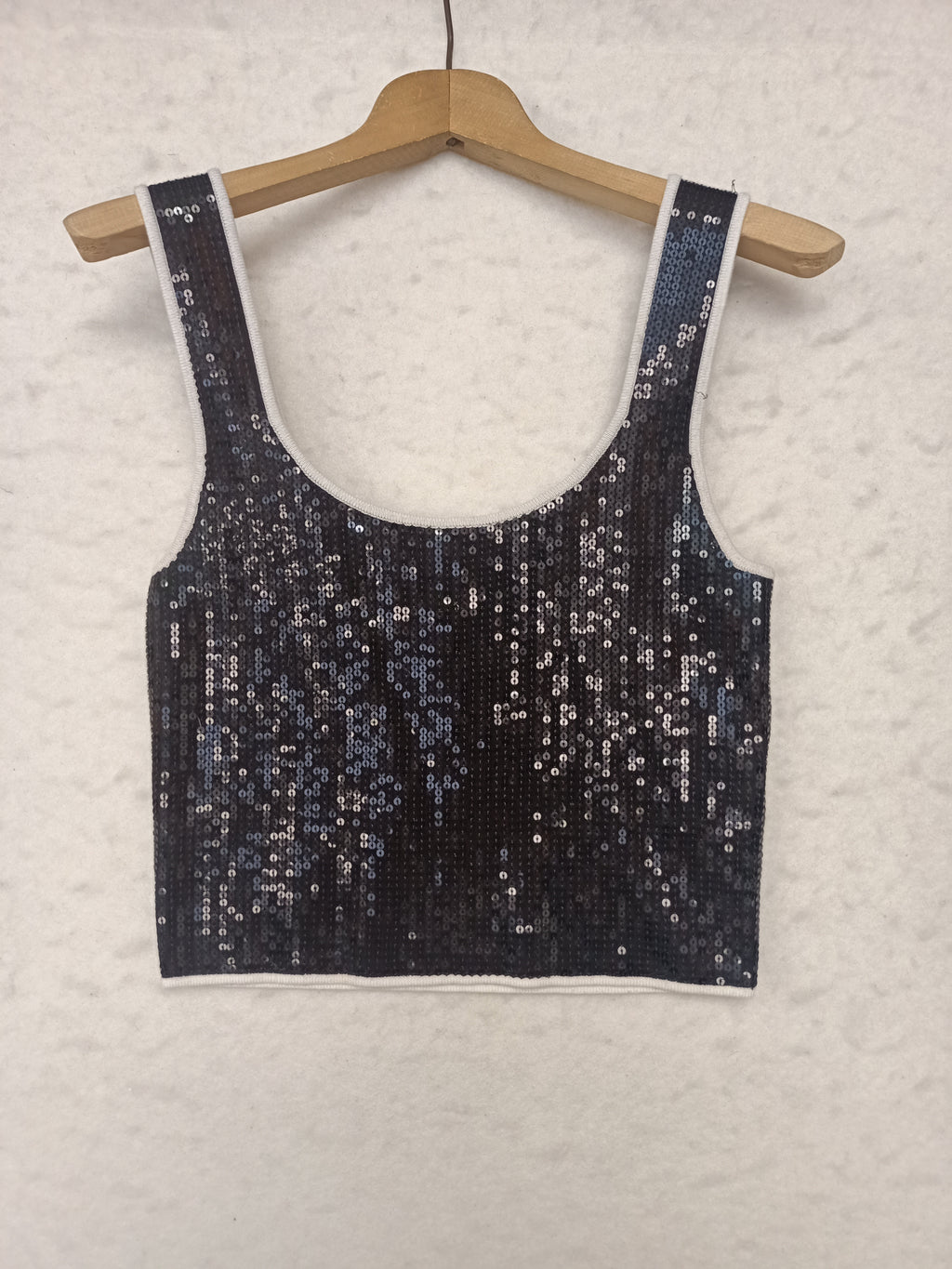 Sandro Black Sequins Shirt