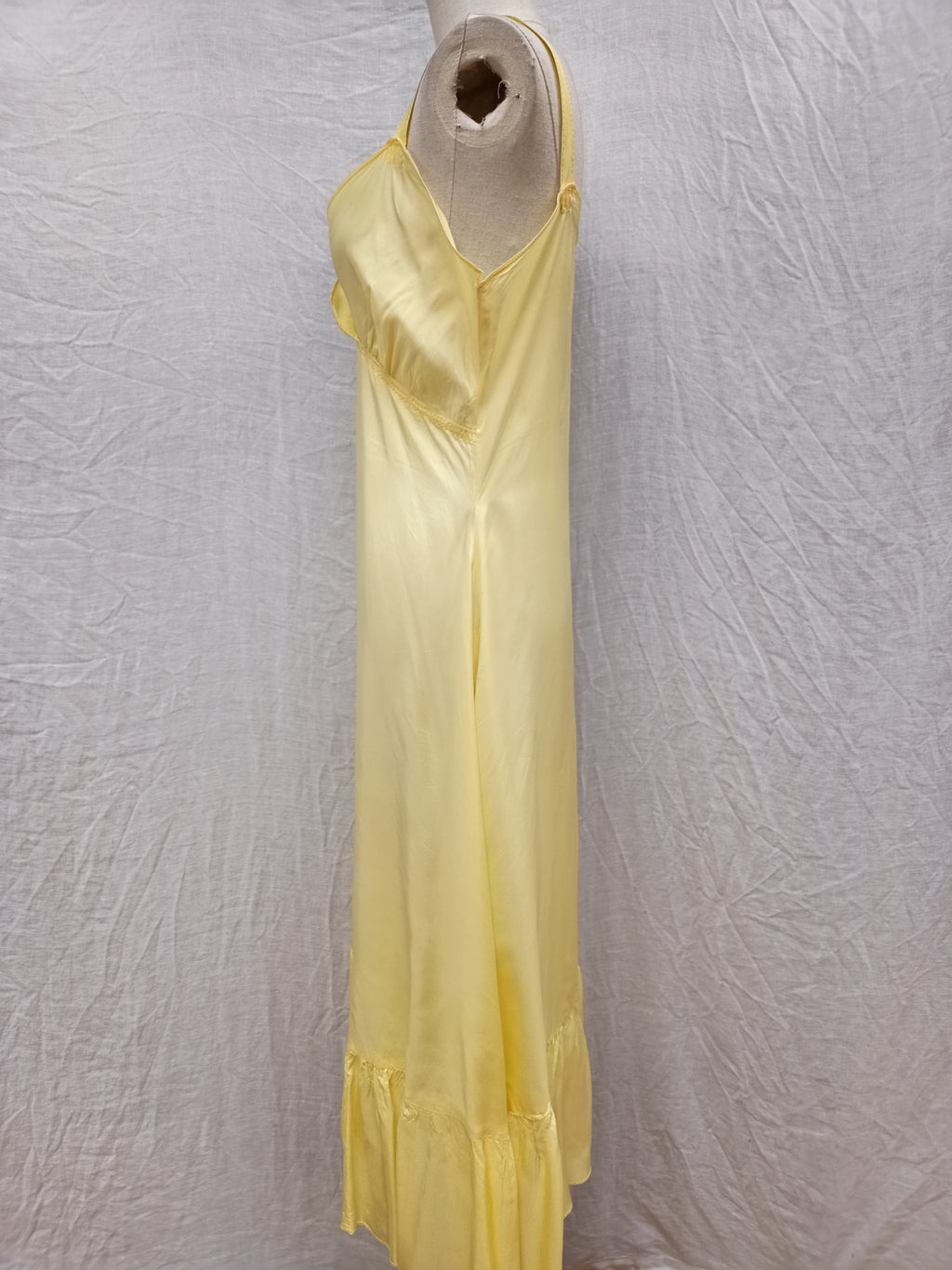 Vintage Yellow Slip Dress