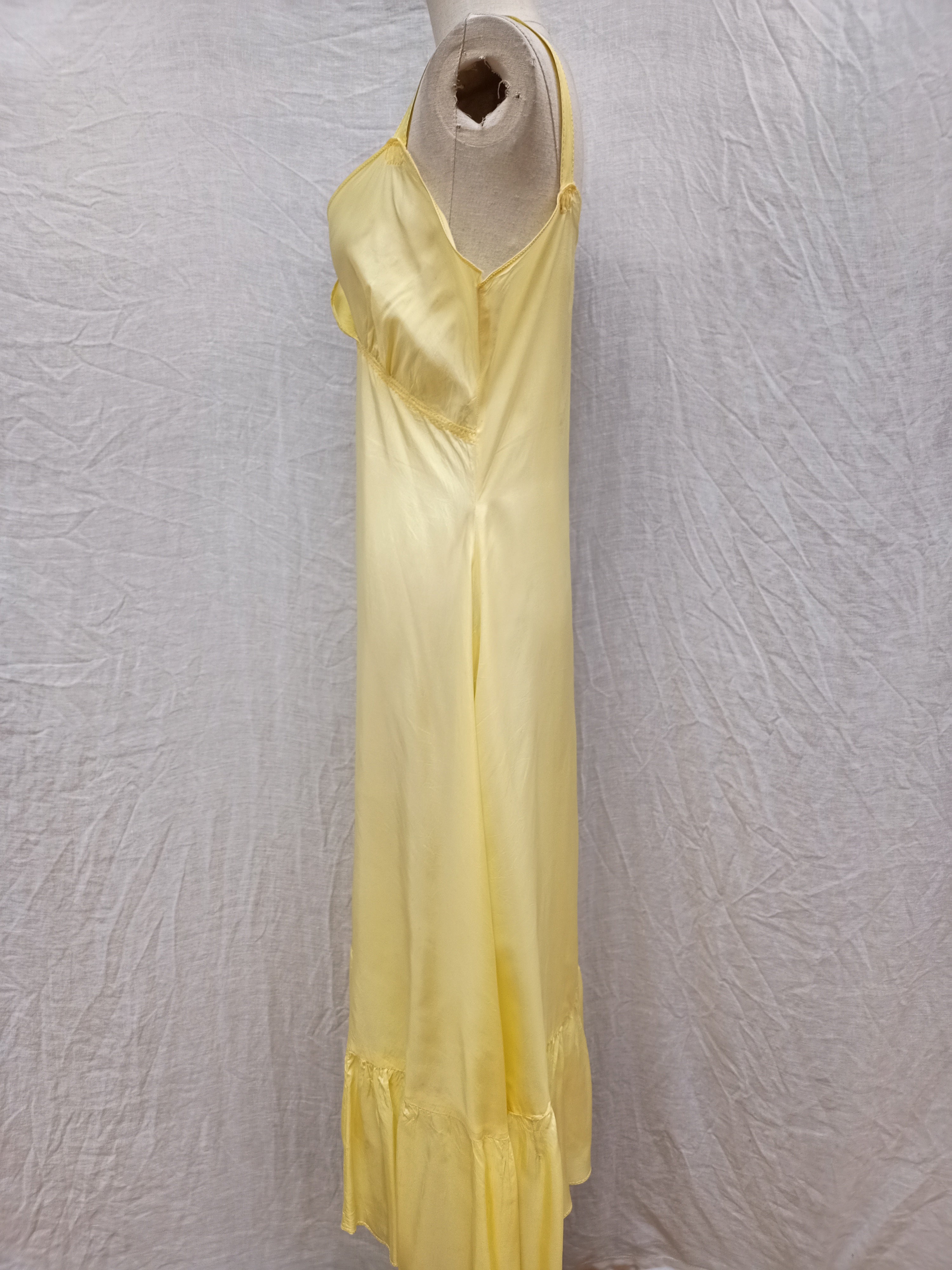 Vintage Yellow Slip Dress