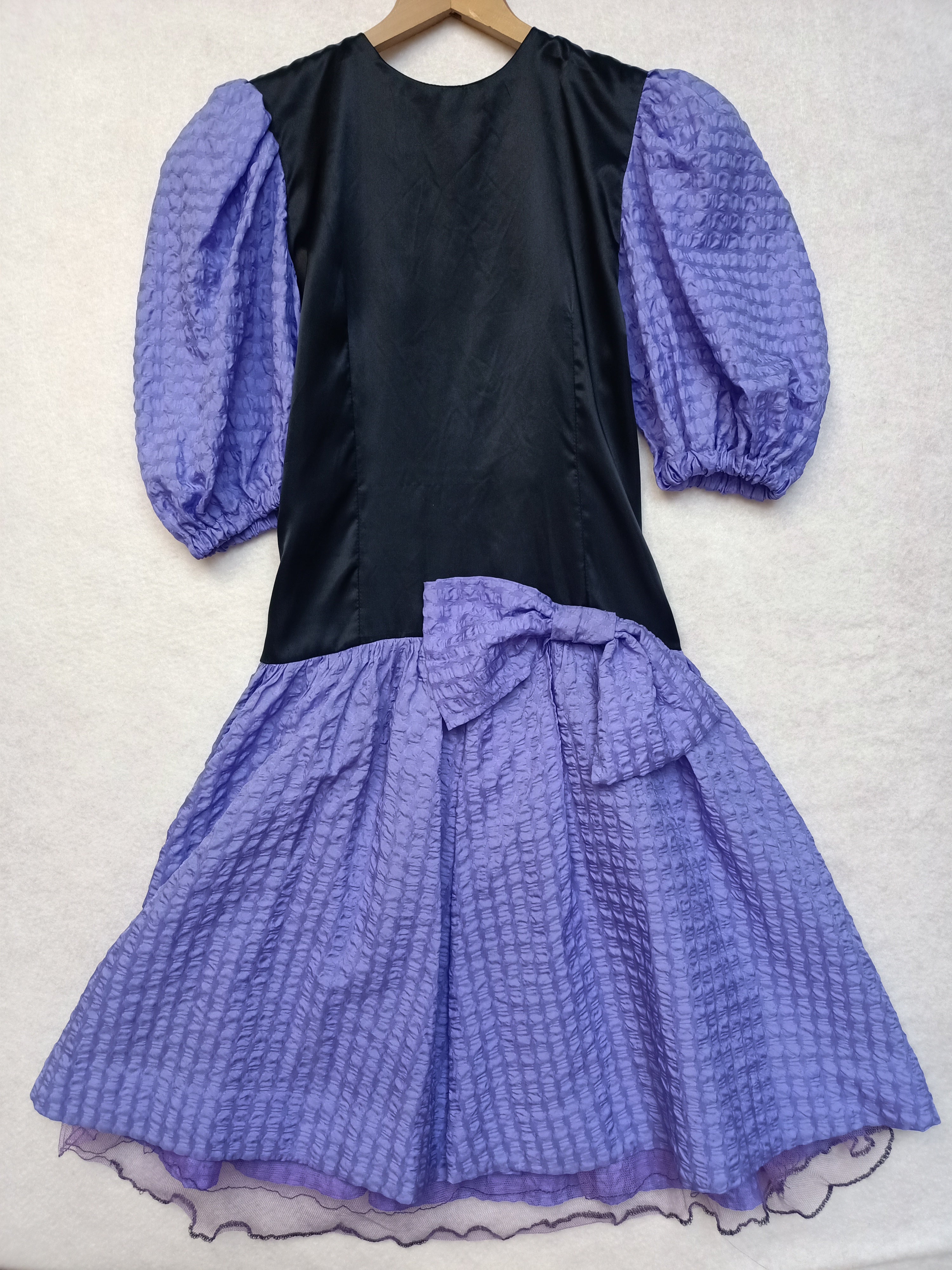 Vintage Black and Purple Dress