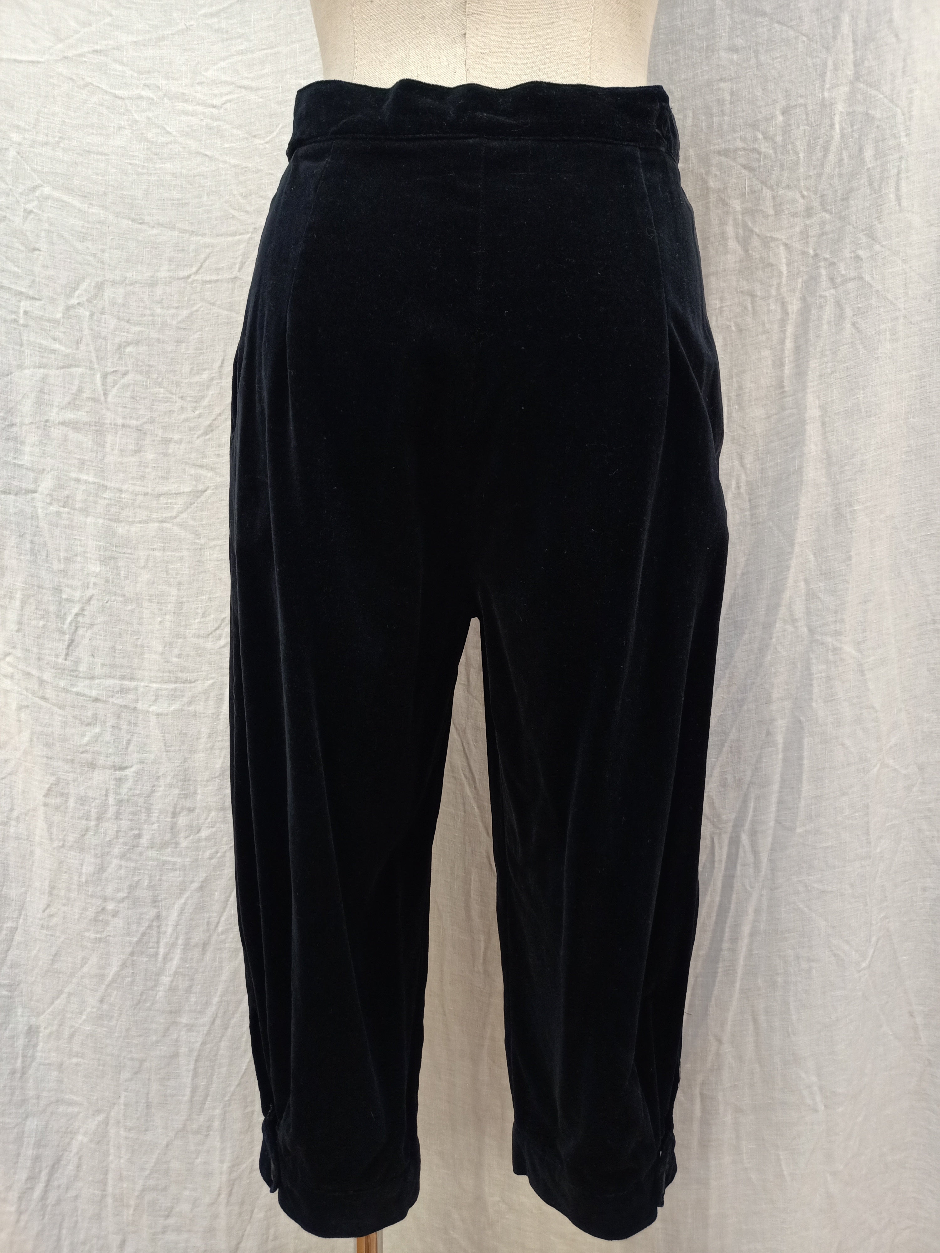 Vintage Velvet Capri Pants