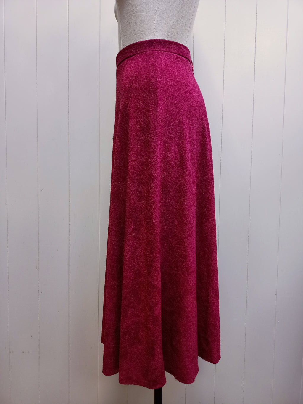 Vintage Fuchsia Boucle Skirt