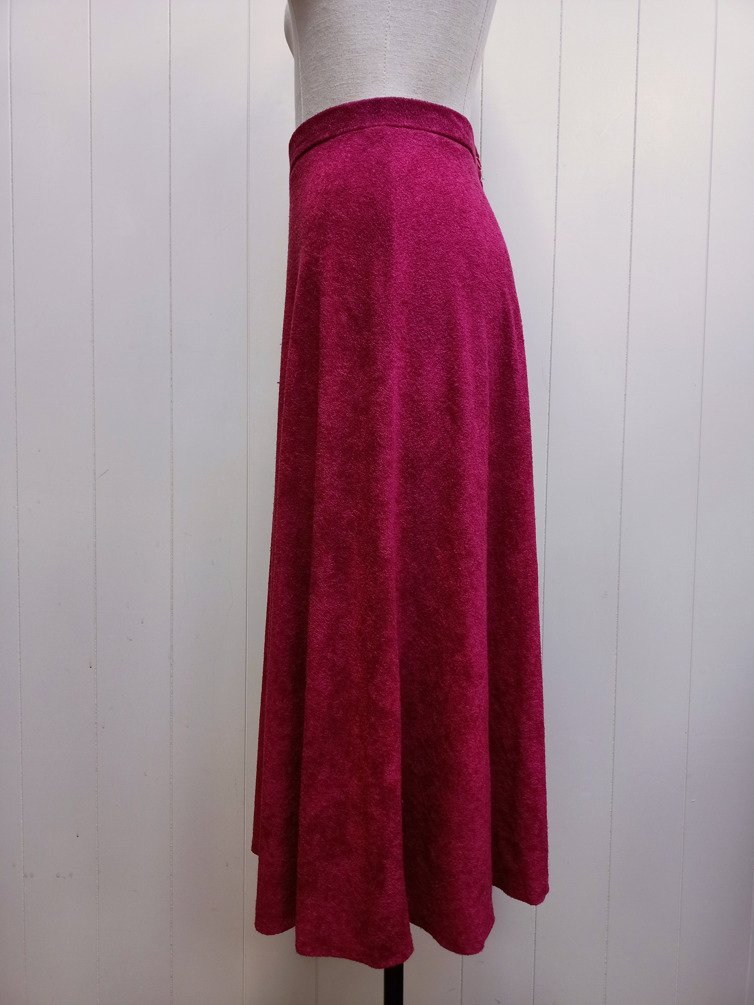 Vintage Fuchsia Boucle Skirt