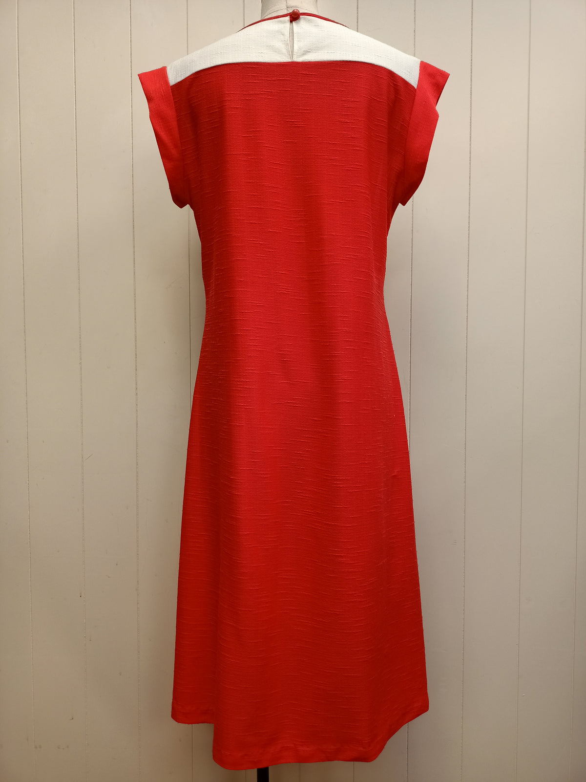 Vintage Osti Red & White Panel Dress